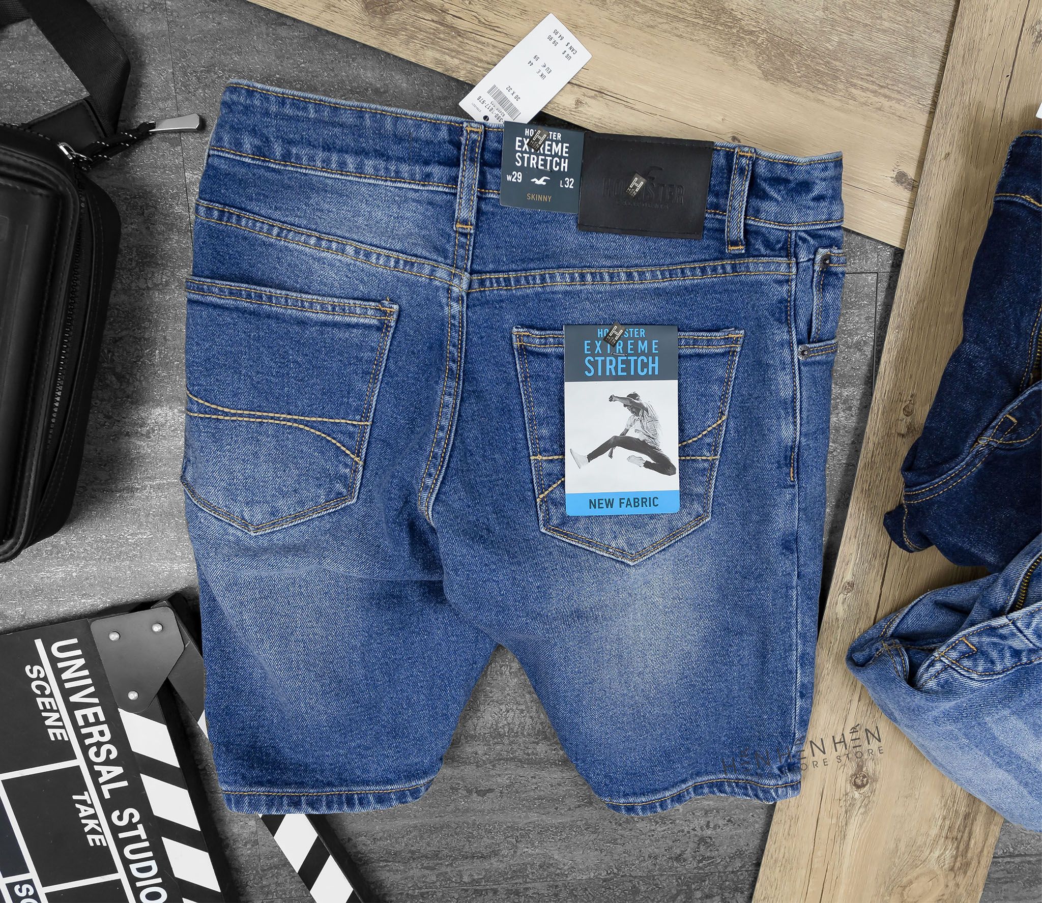 Quần short jean Ho.llister 3M
