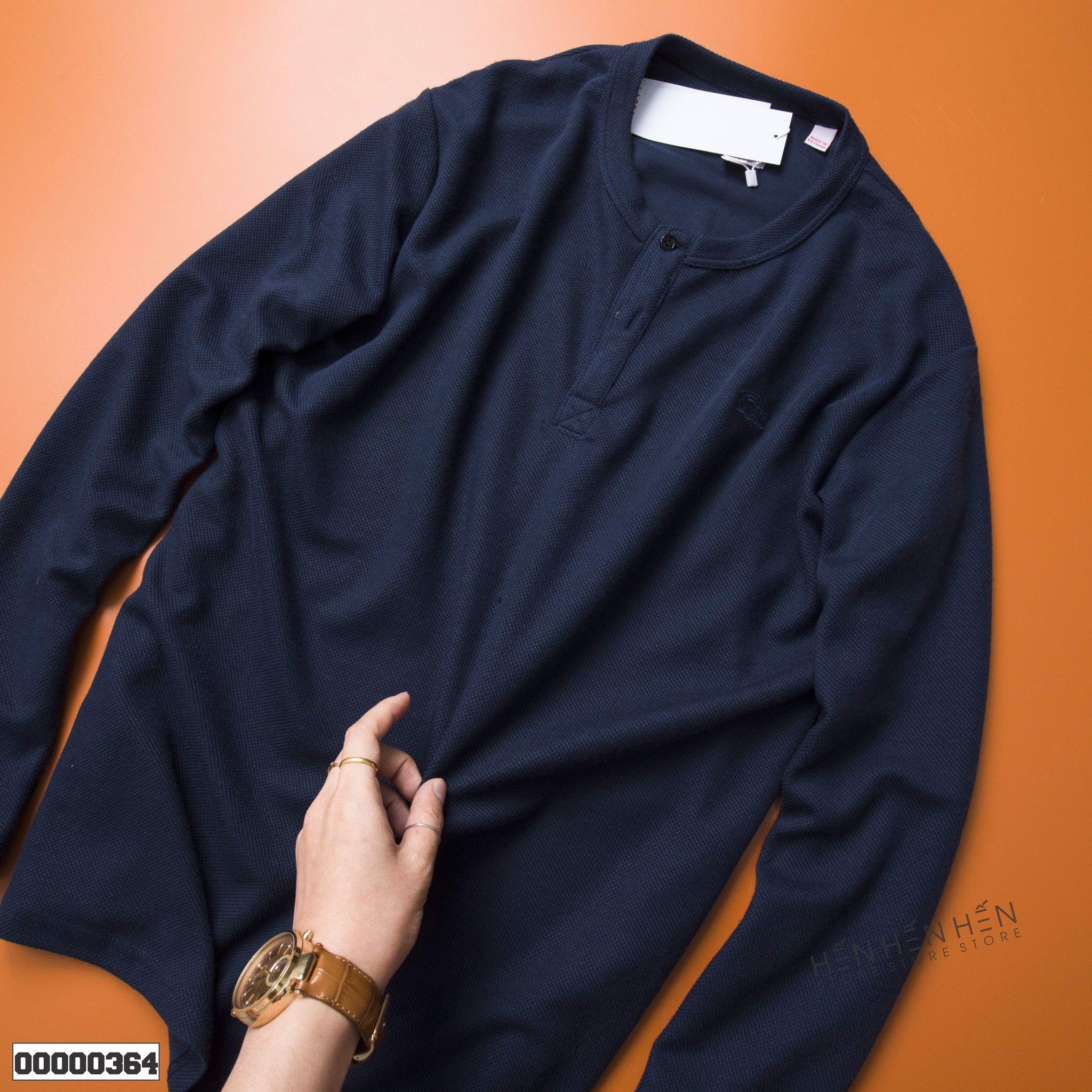 Áo henley Lcs pique 6M