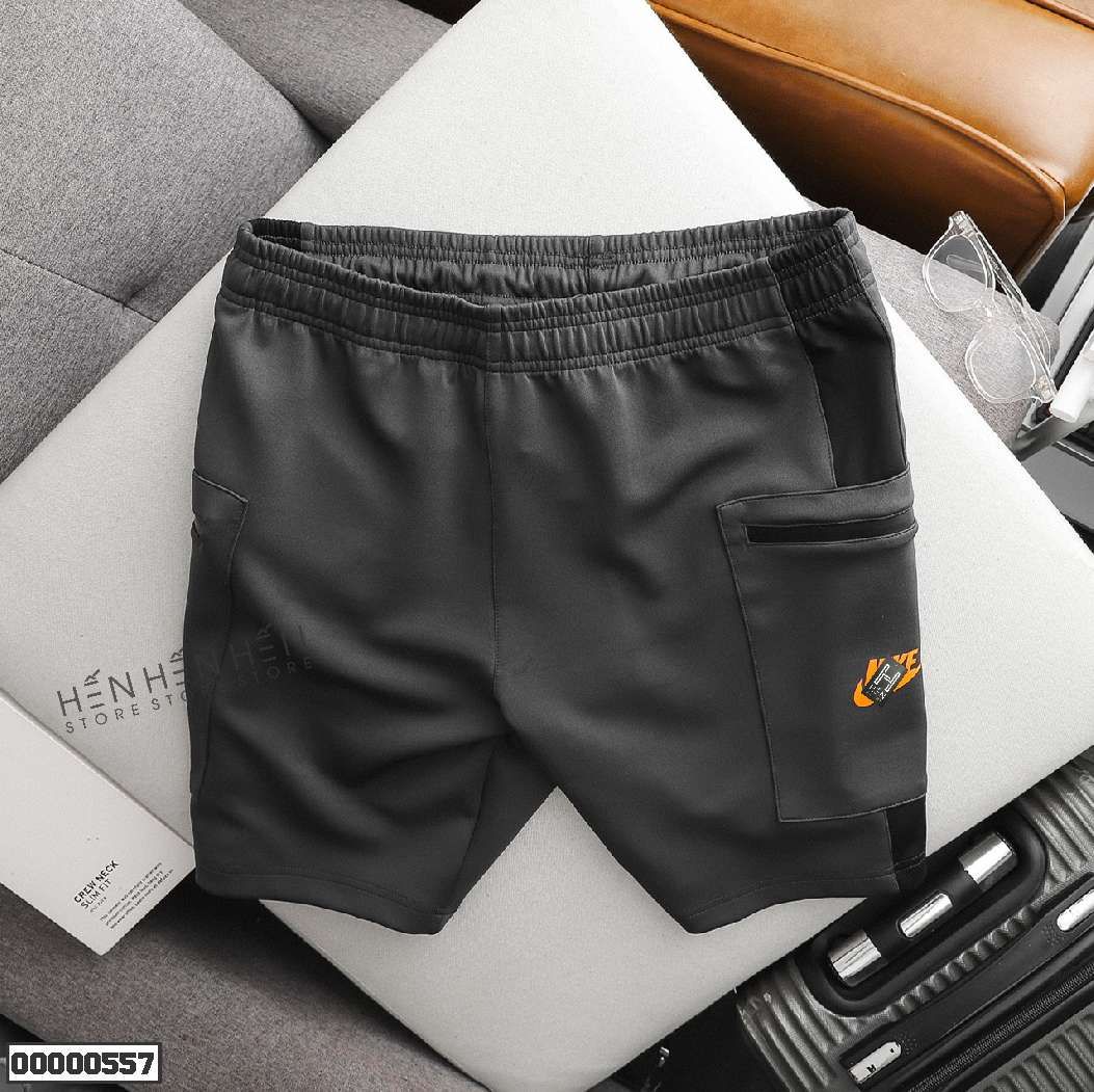 Quần short thun NK túi zip 4M