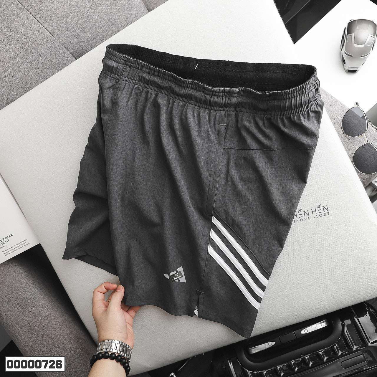 Quần short thun AD phối sọc 4M - 00000726