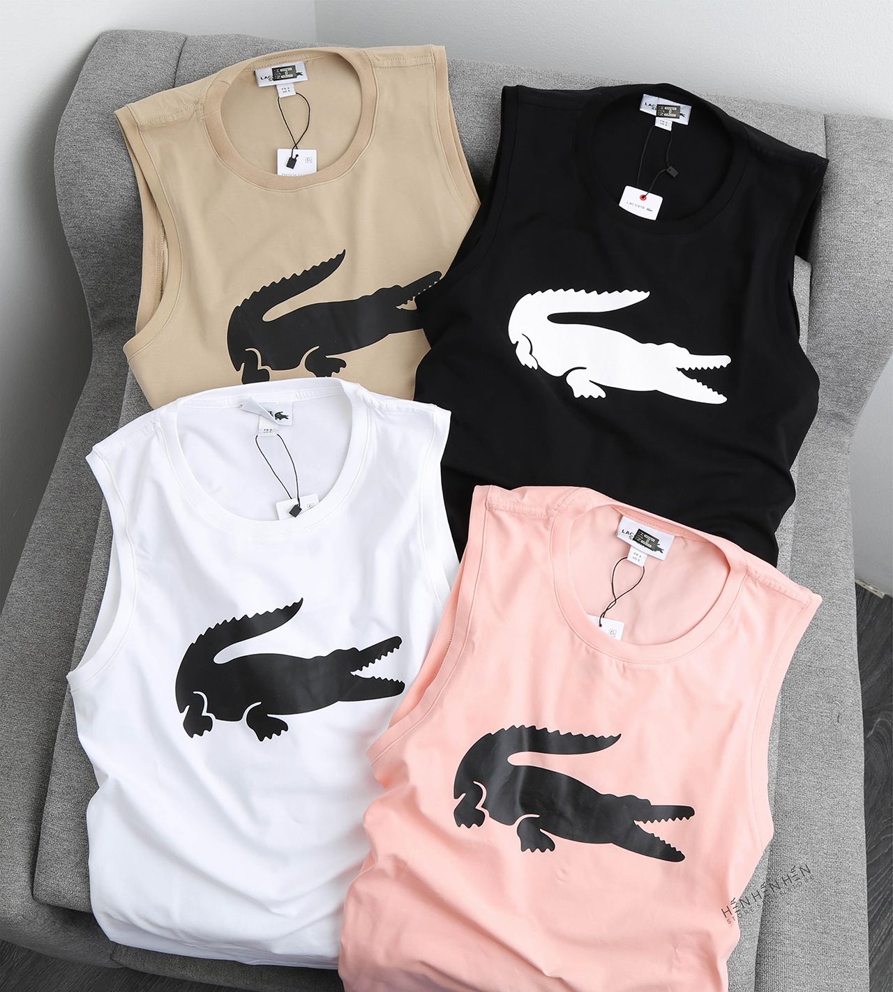 Áo tank top Lac.oste logo to 4M