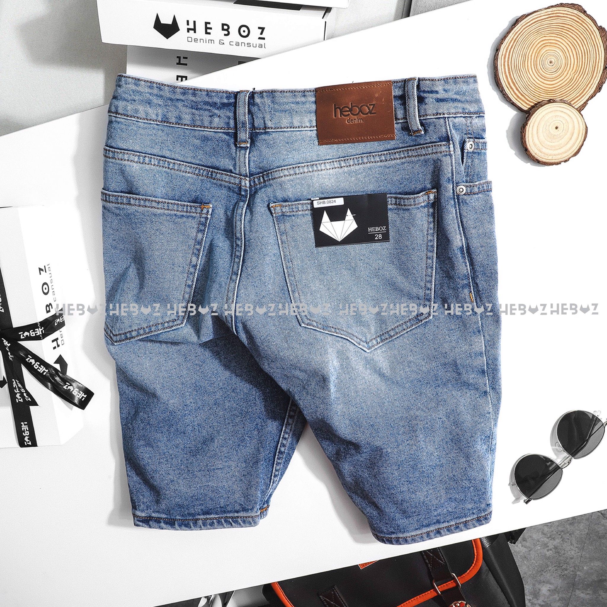 Quần short jean Heboz 082 4M