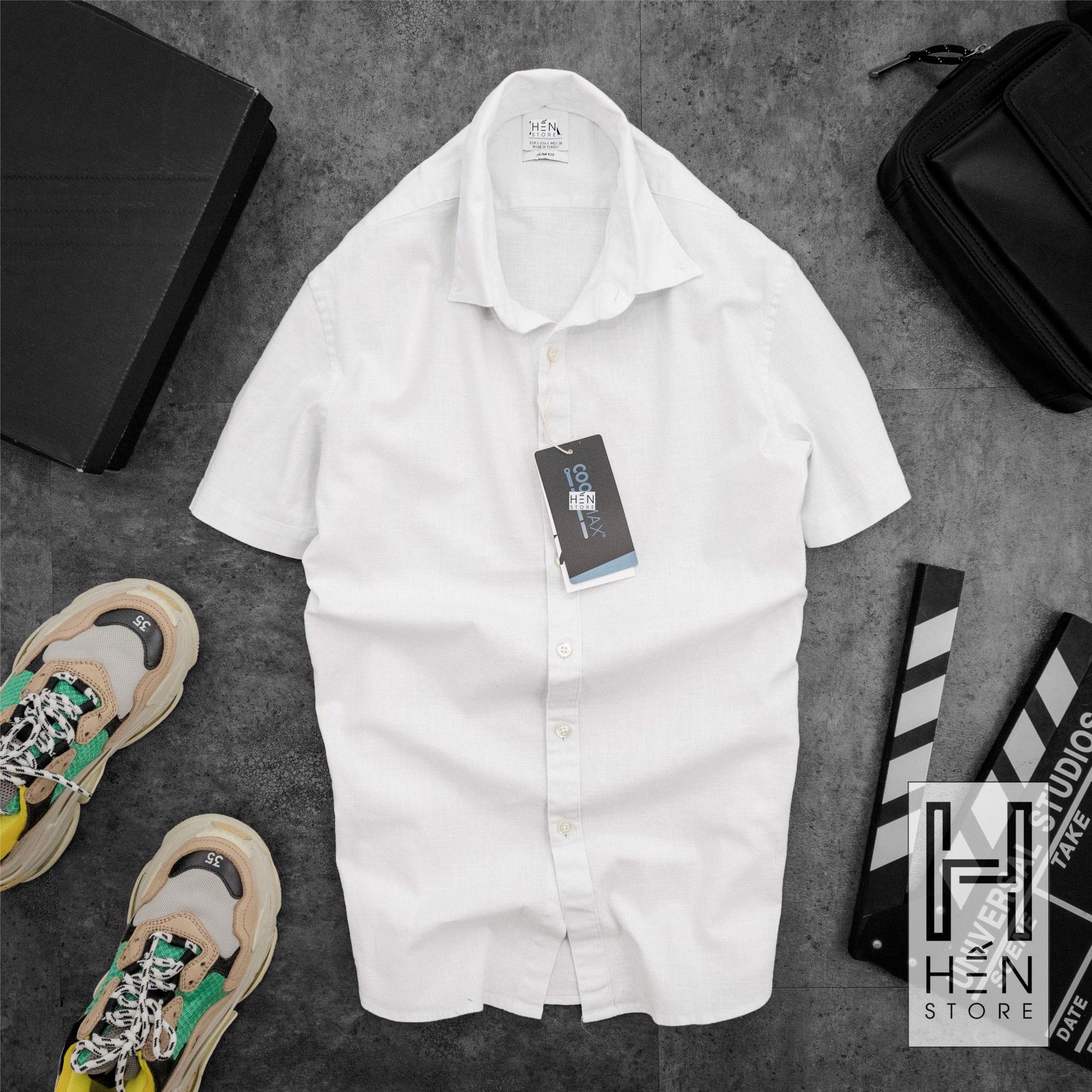 Áo Ngắn Tay Linen ZR 6M