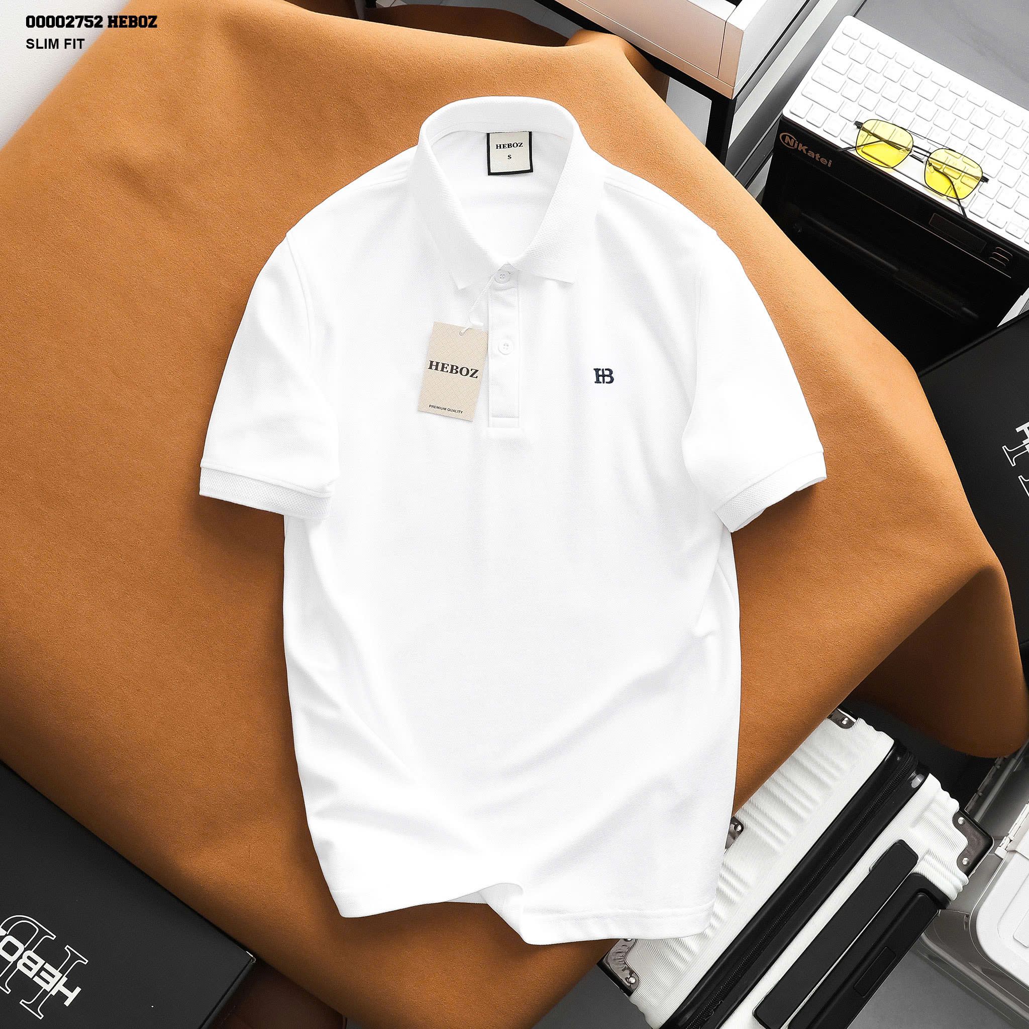 Áo polo nam Heboz logo basic 5M - 00002752