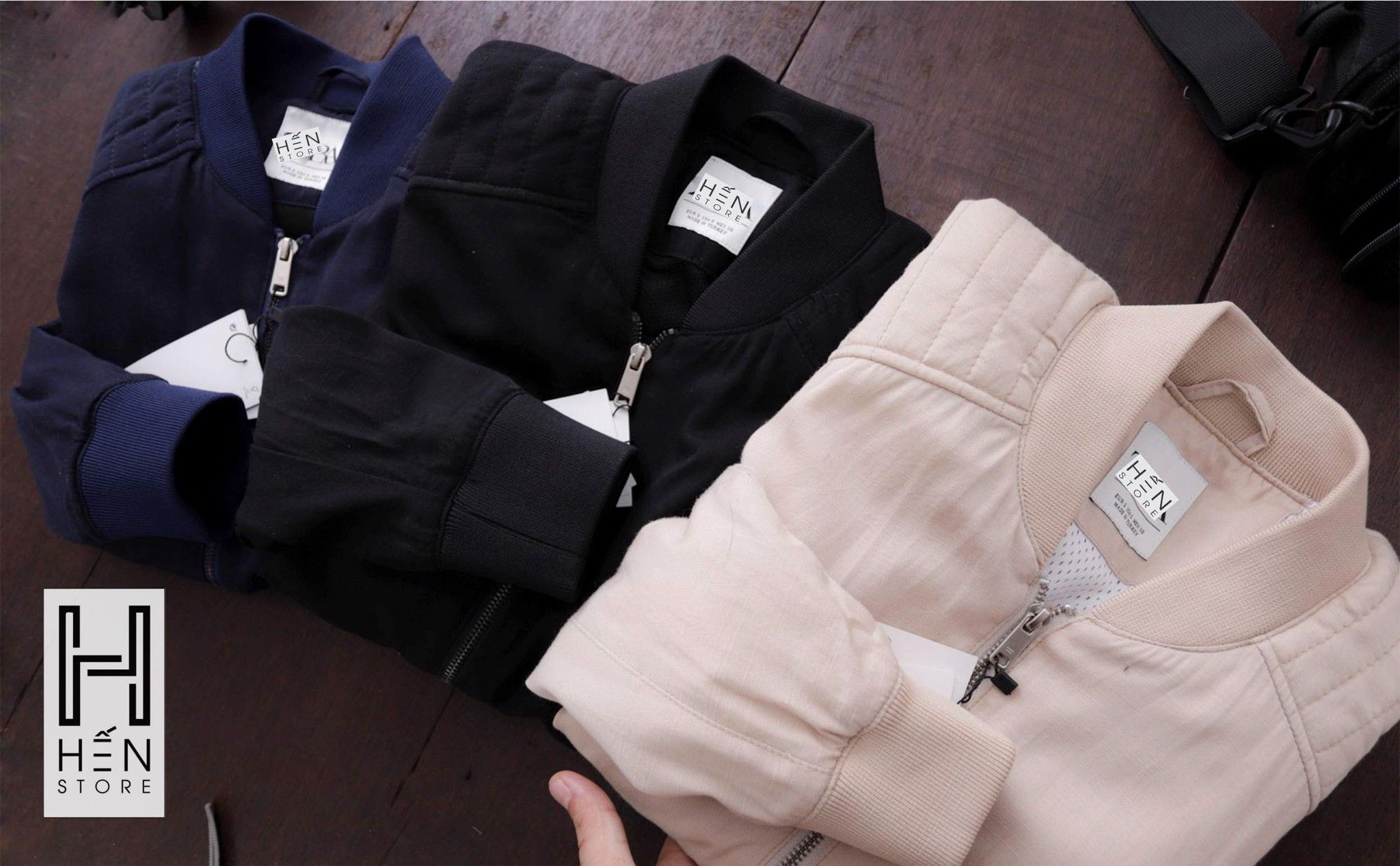 Áo Bomber Linen ZR 3M