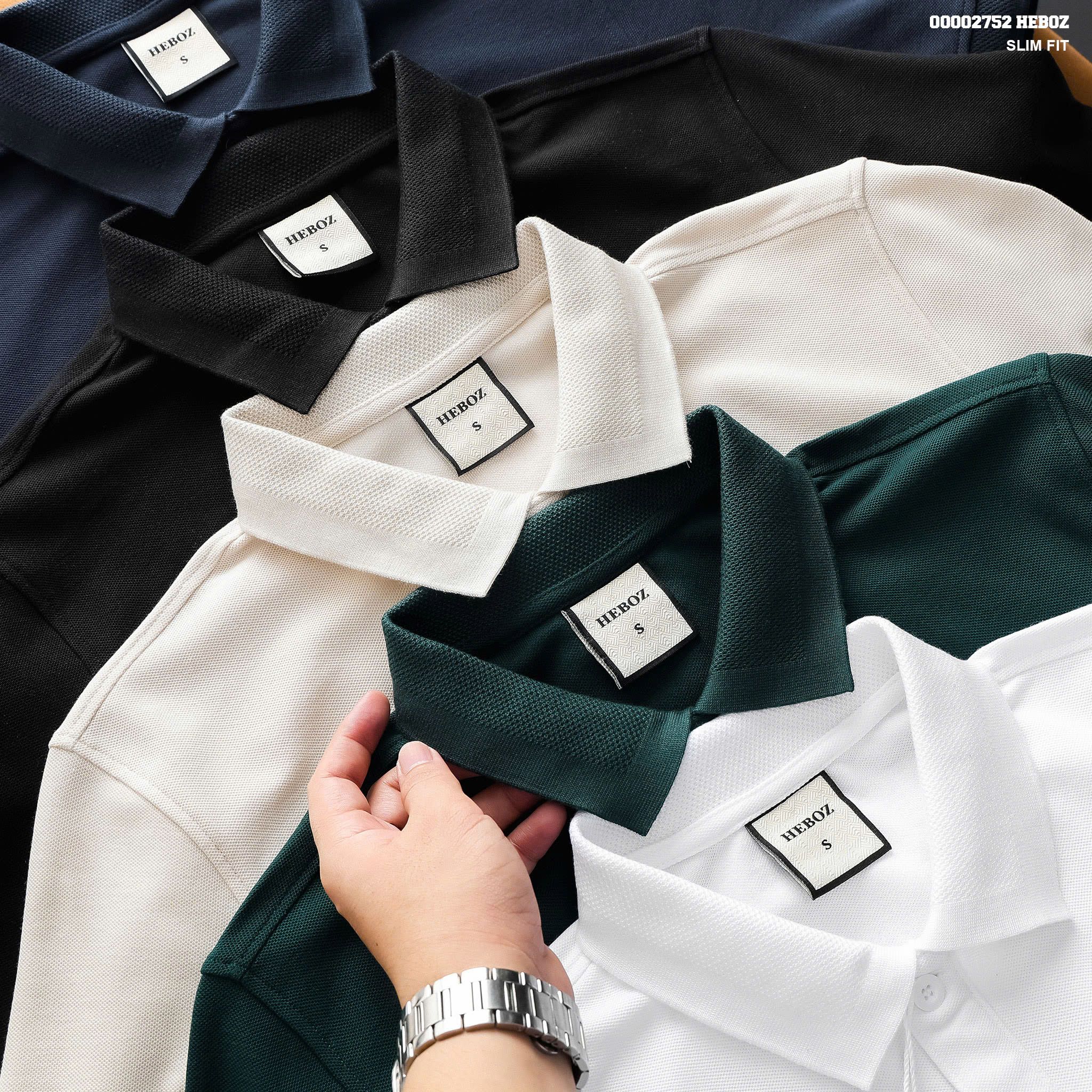 Áo polo nam Heboz logo basic 5M - 00002752