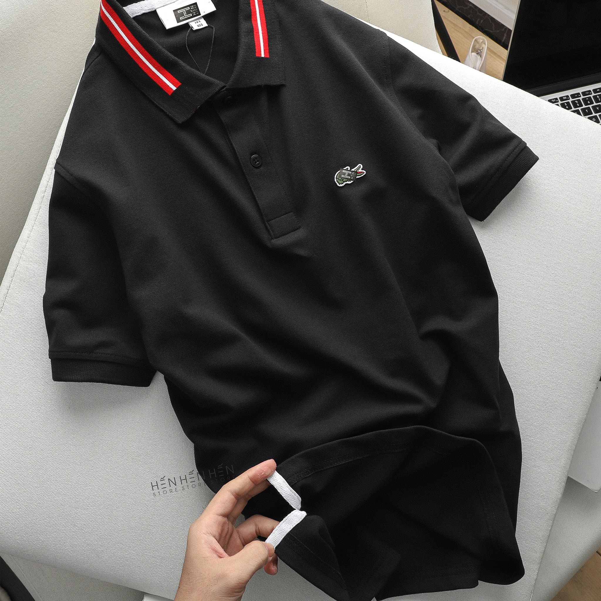Áo polo Lacos.te viền cổ 4M new