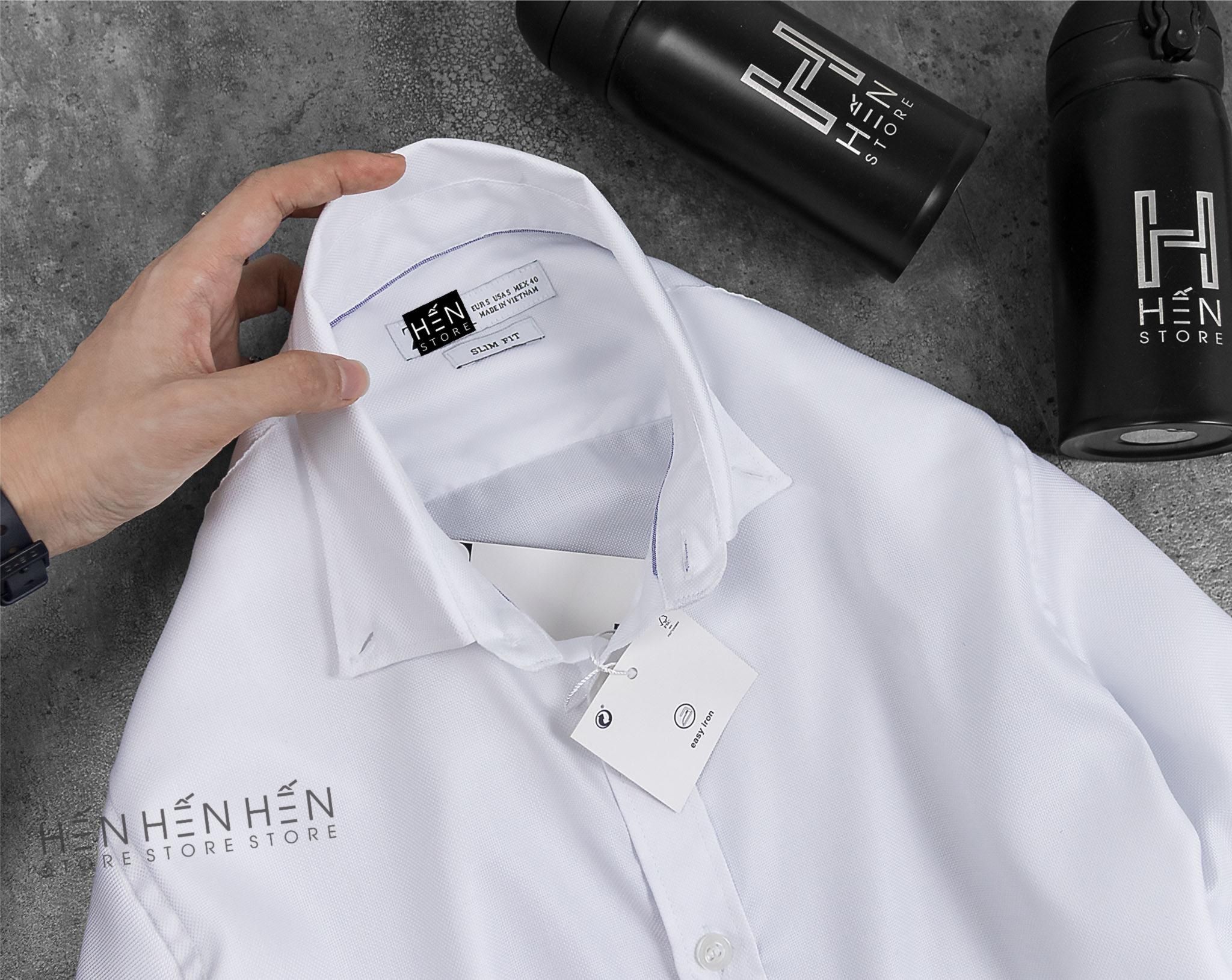 Áo Sơmi ZR Trắng Hột