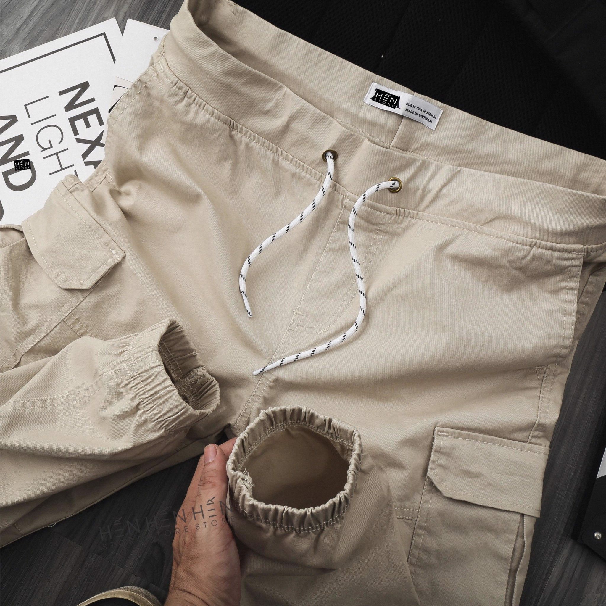 Quần Jogger Kaki ZR Túi Hộp 5M