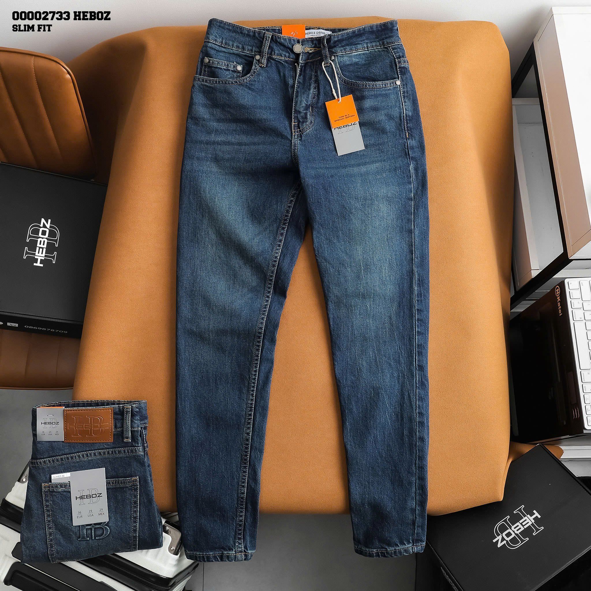 Quần jean nam Heboz air slim D036 - 00002733