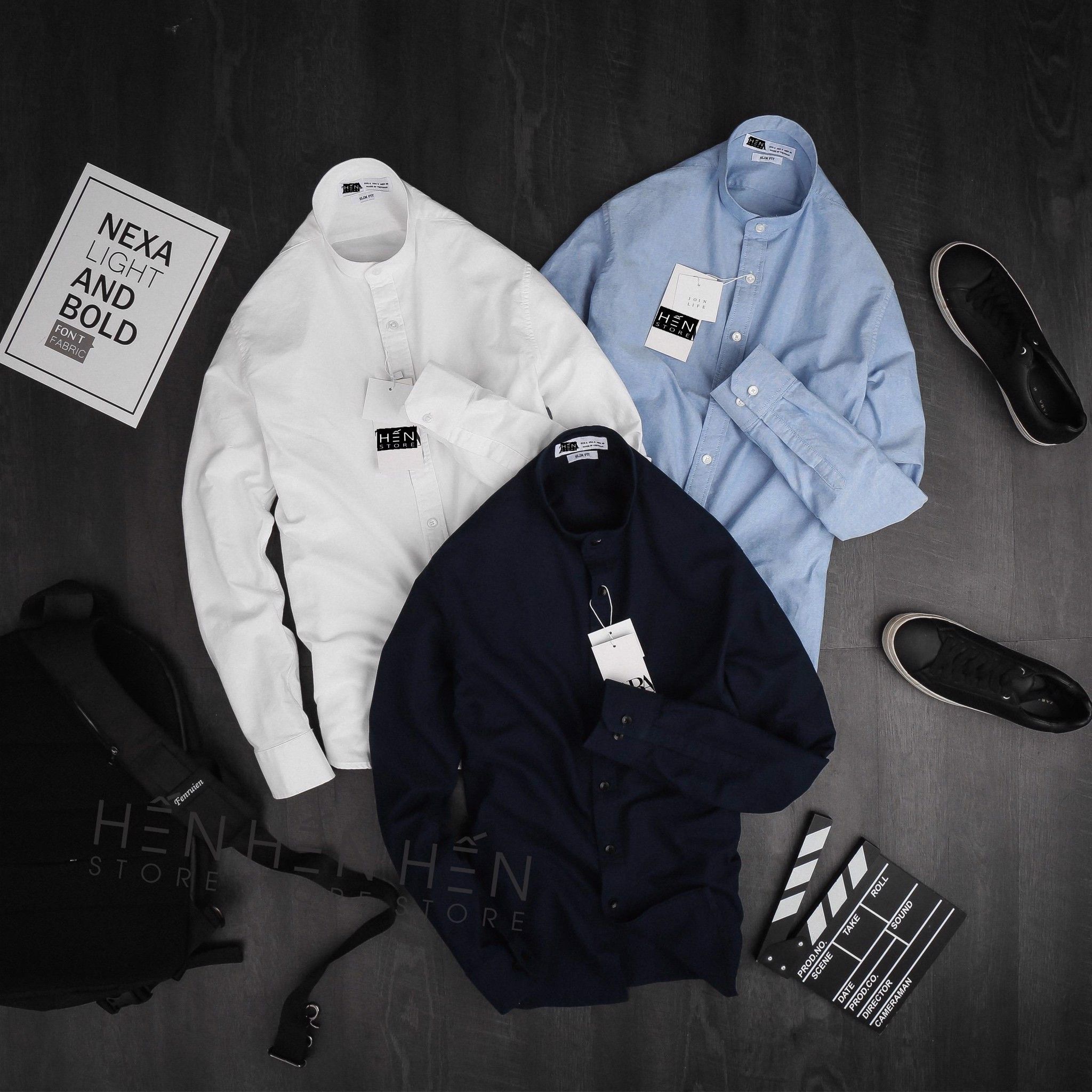 Áo Sơmi Cổ Trụ ZR Oxford 3M