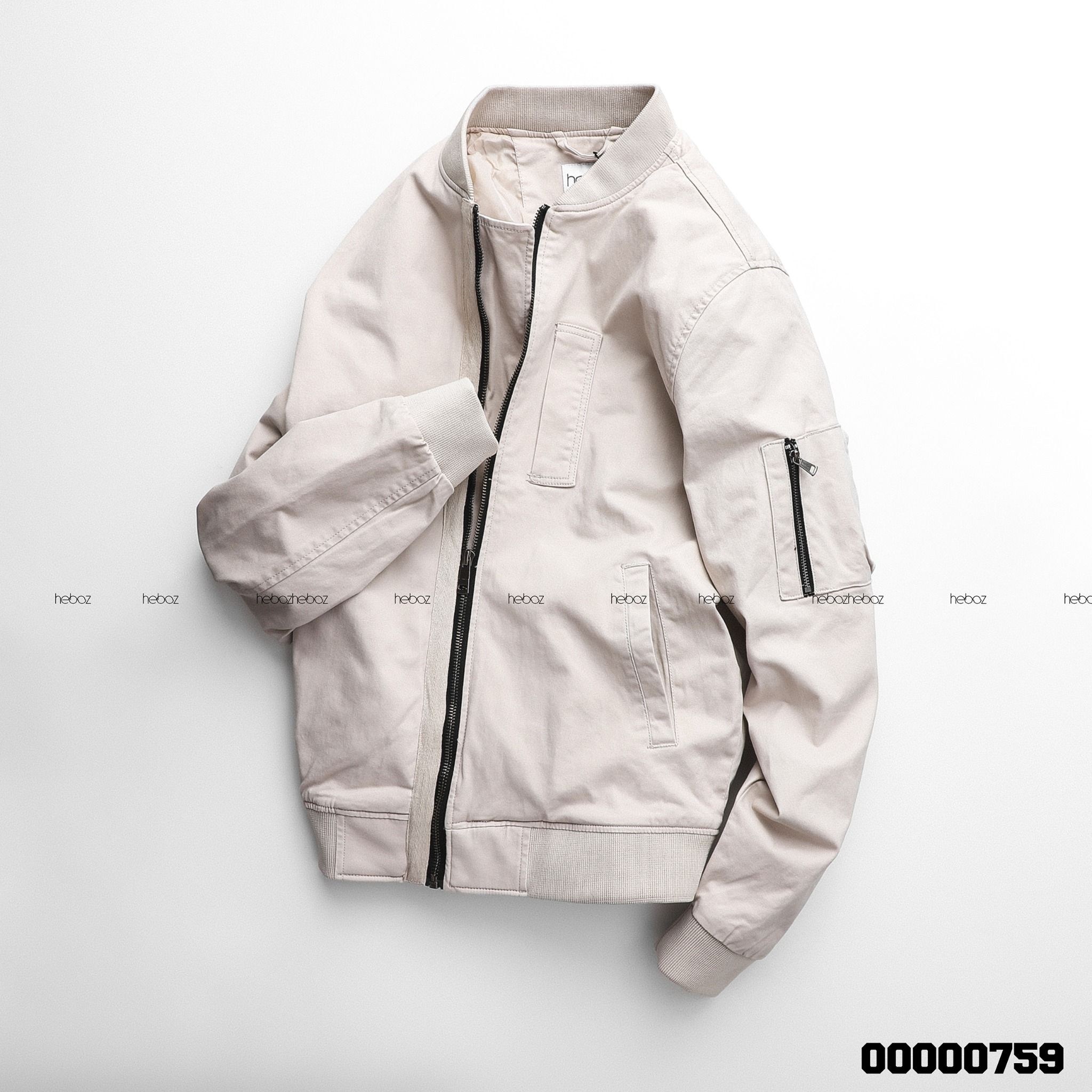 Áo bomber kaki Heboz basic 3M -00000759