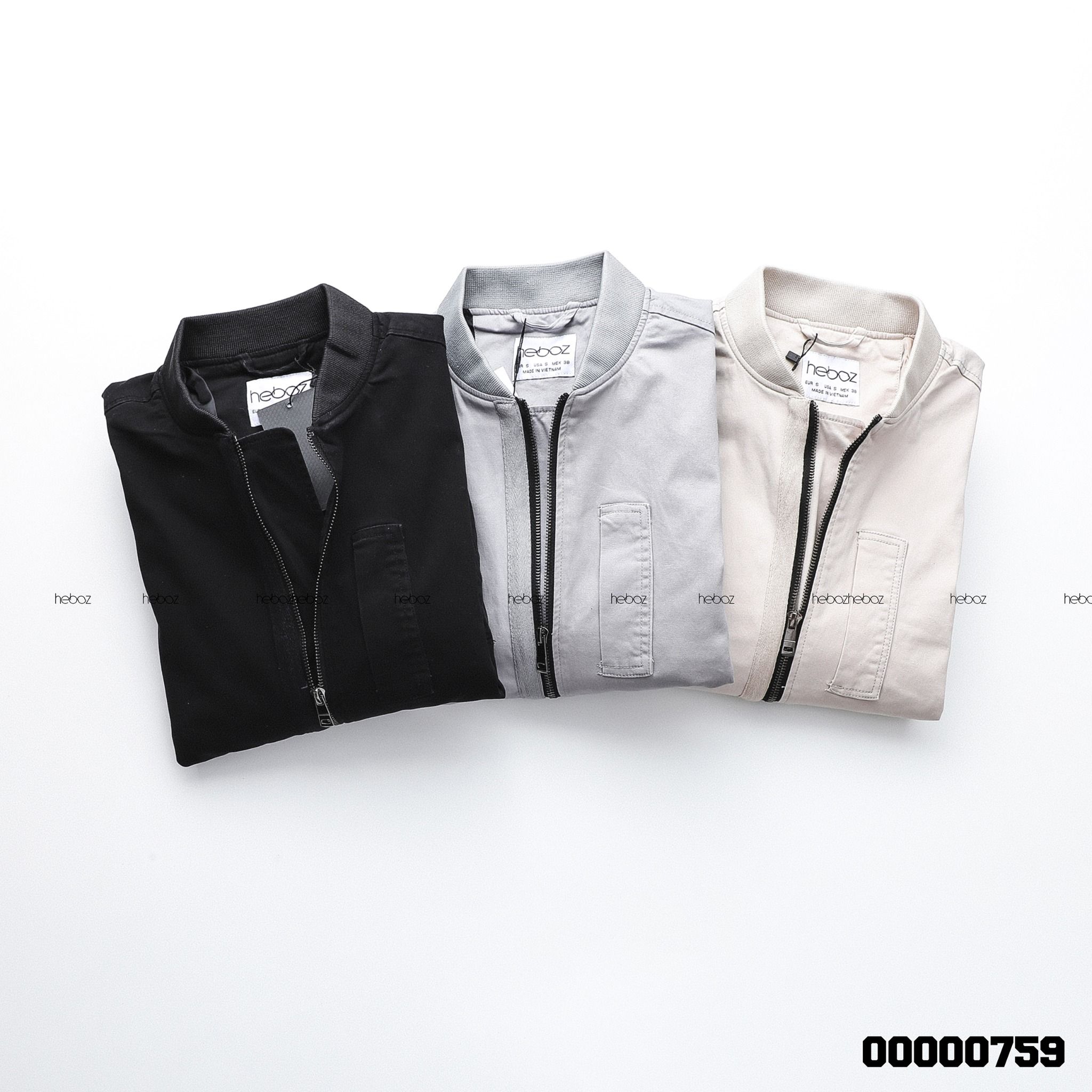 Áo bomber kaki Heboz basic 3M -00000759
