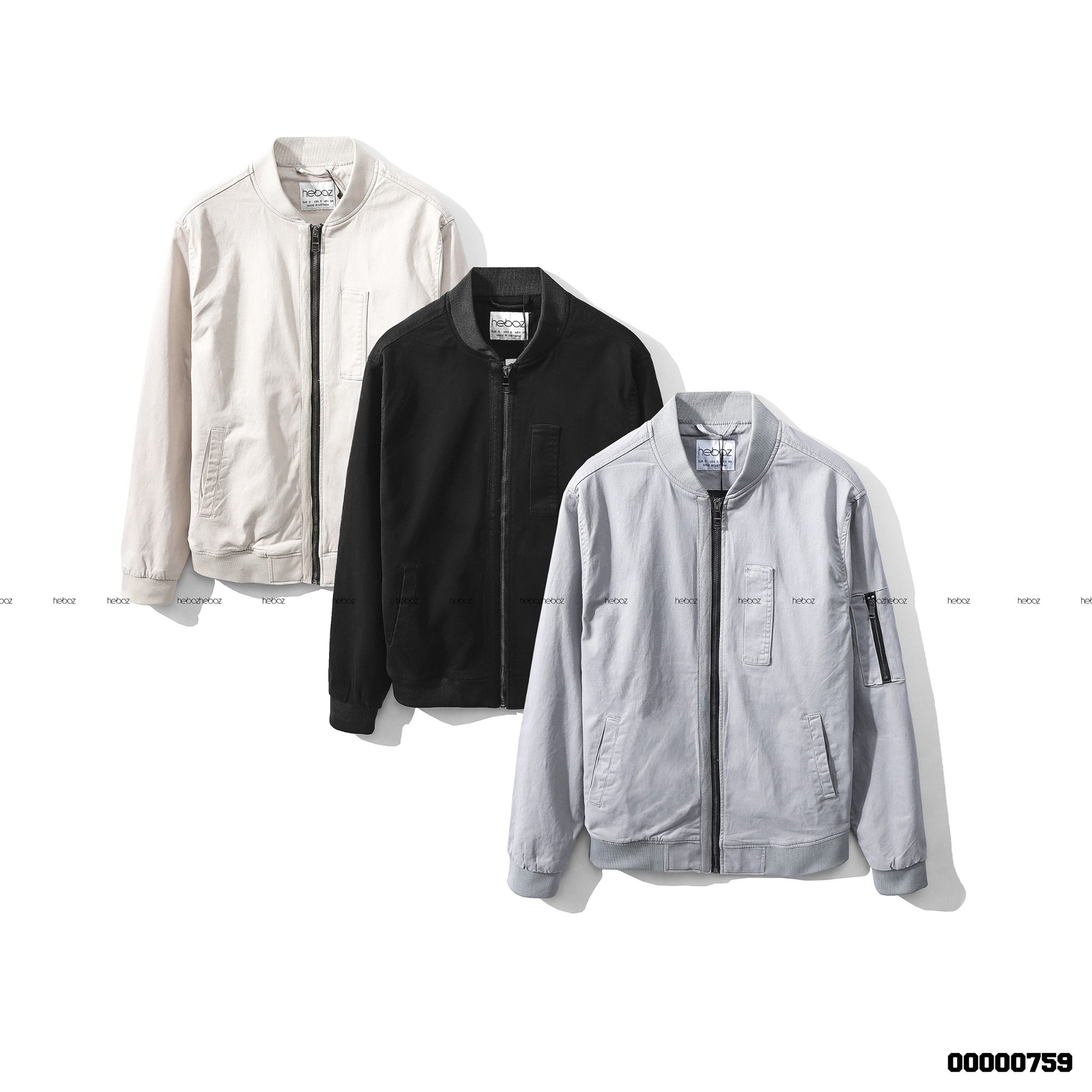 Áo bomber kaki Heboz basic 3M -00000759