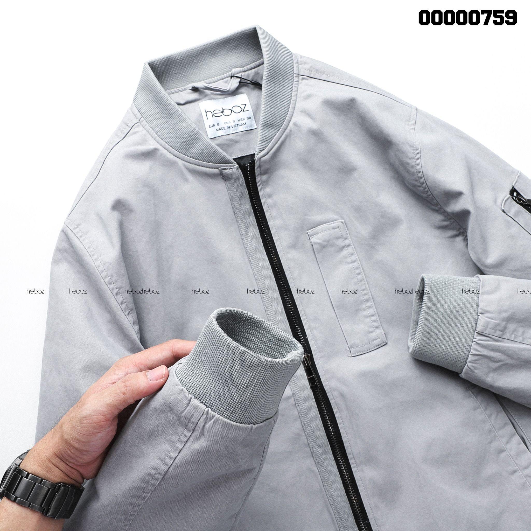 Áo bomber kaki Heboz basic 3M -00000759
