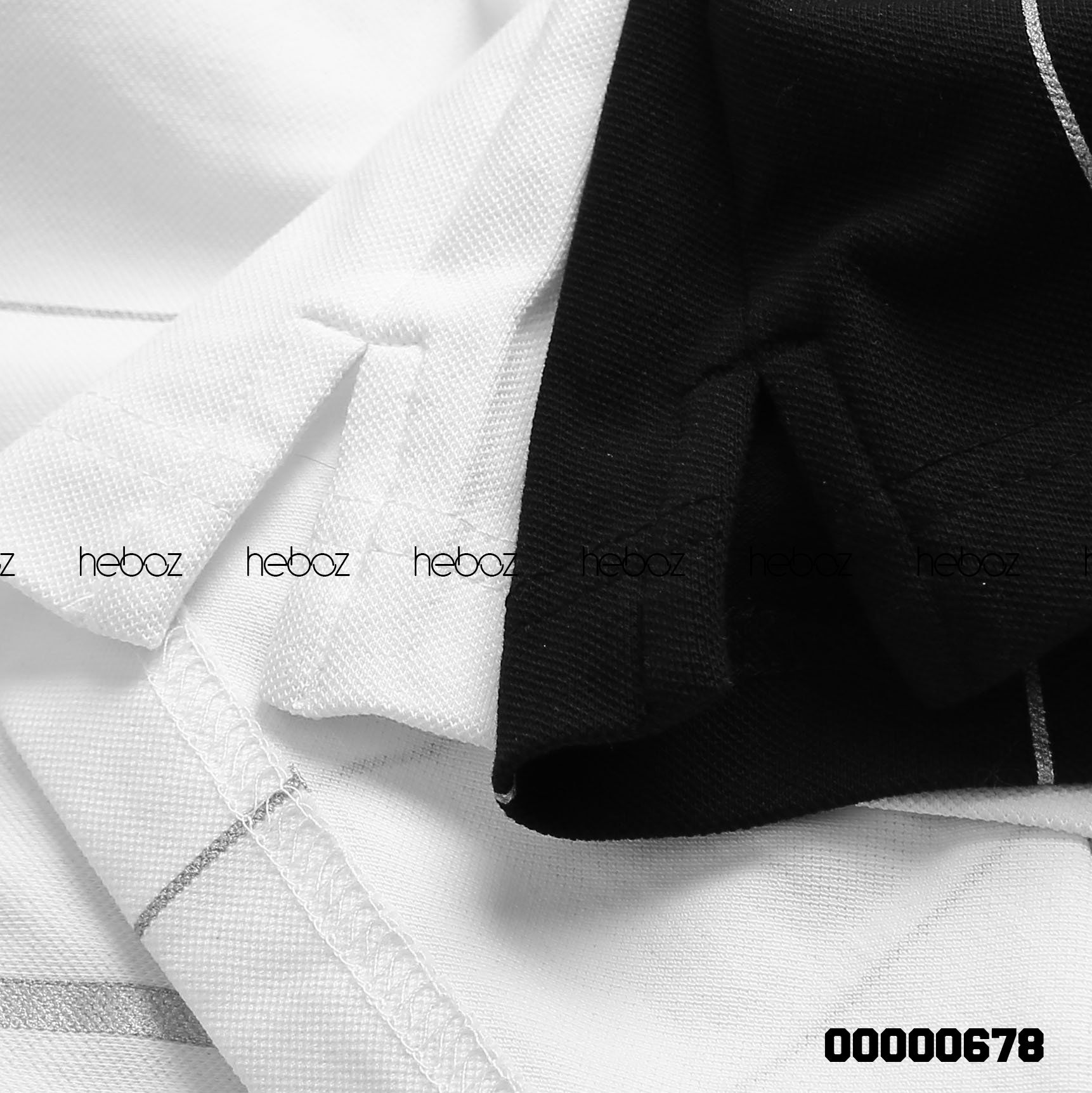Áo polo Heboz phối sọc cao cấp 2M 00000678