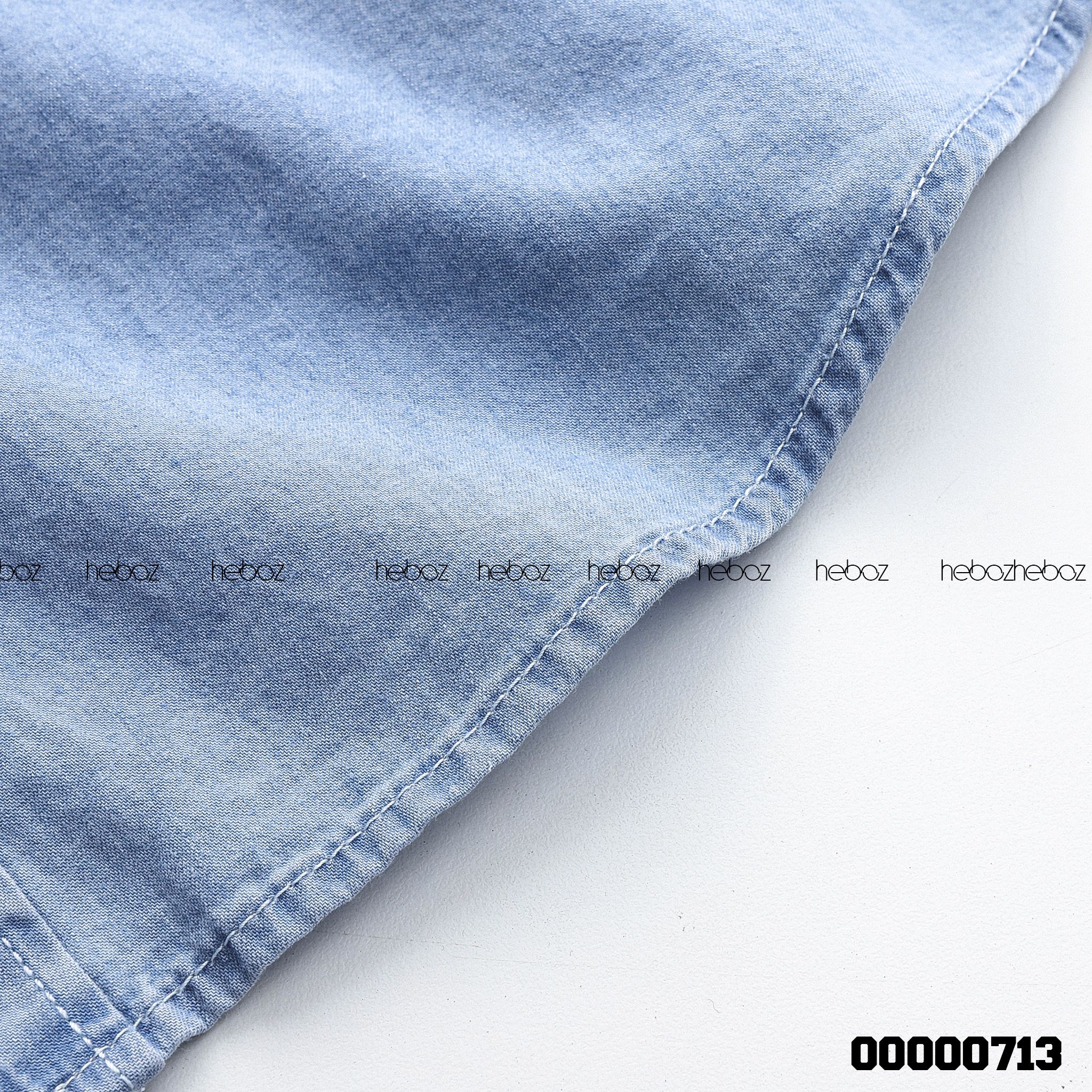 Áo SM denim Heboz 1 túi 2M - 00000713