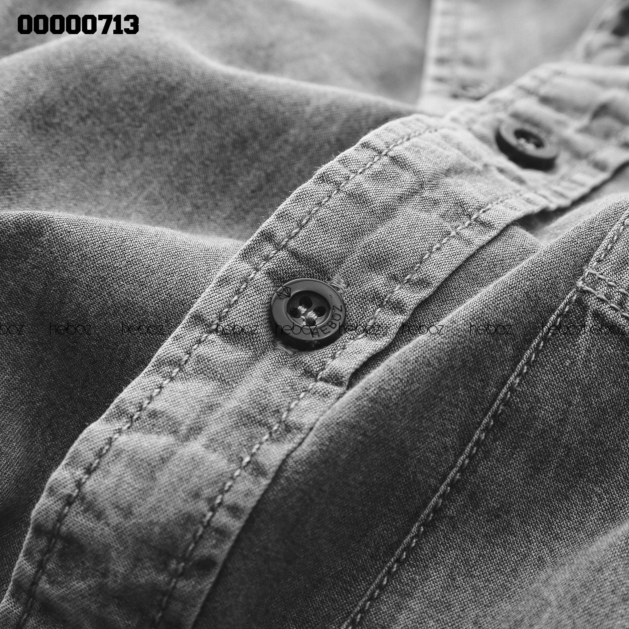 Áo SM denim Heboz 1 túi 2M - 00000713