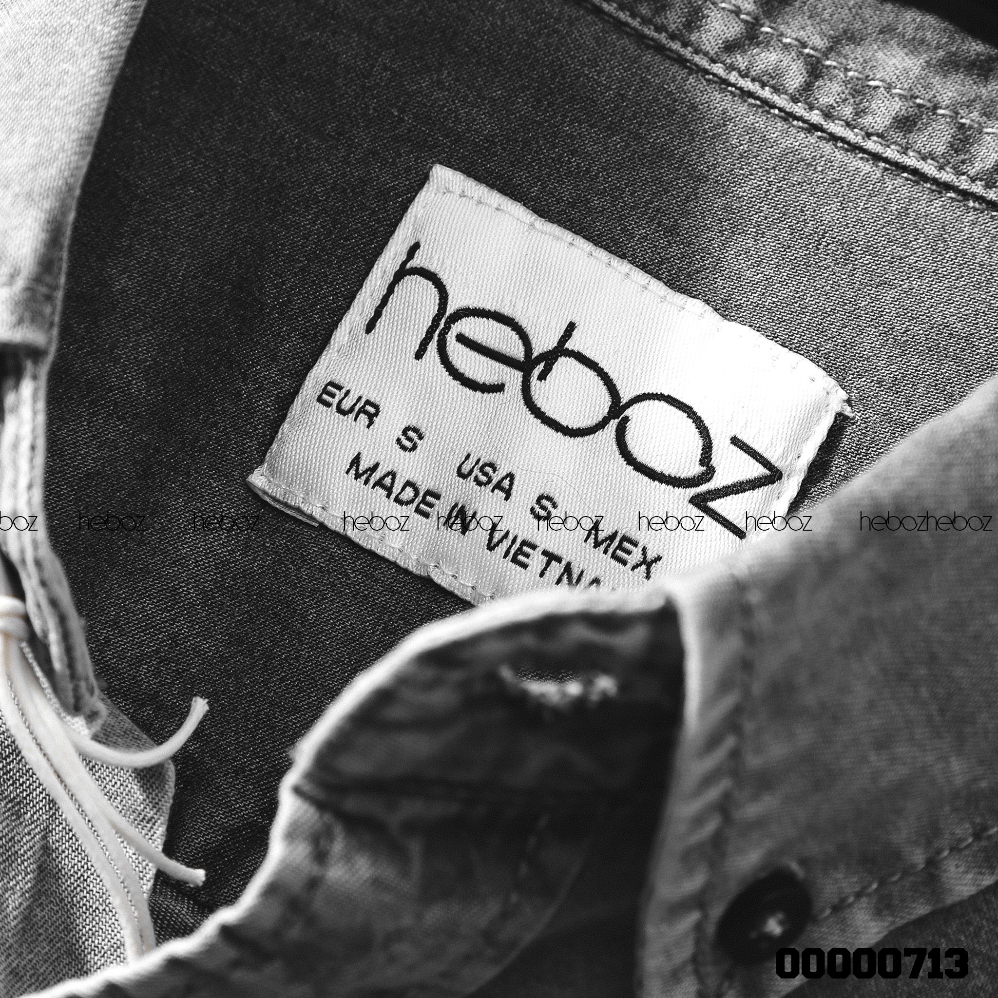 Áo SM denim Heboz 1 túi 2M - 00000713