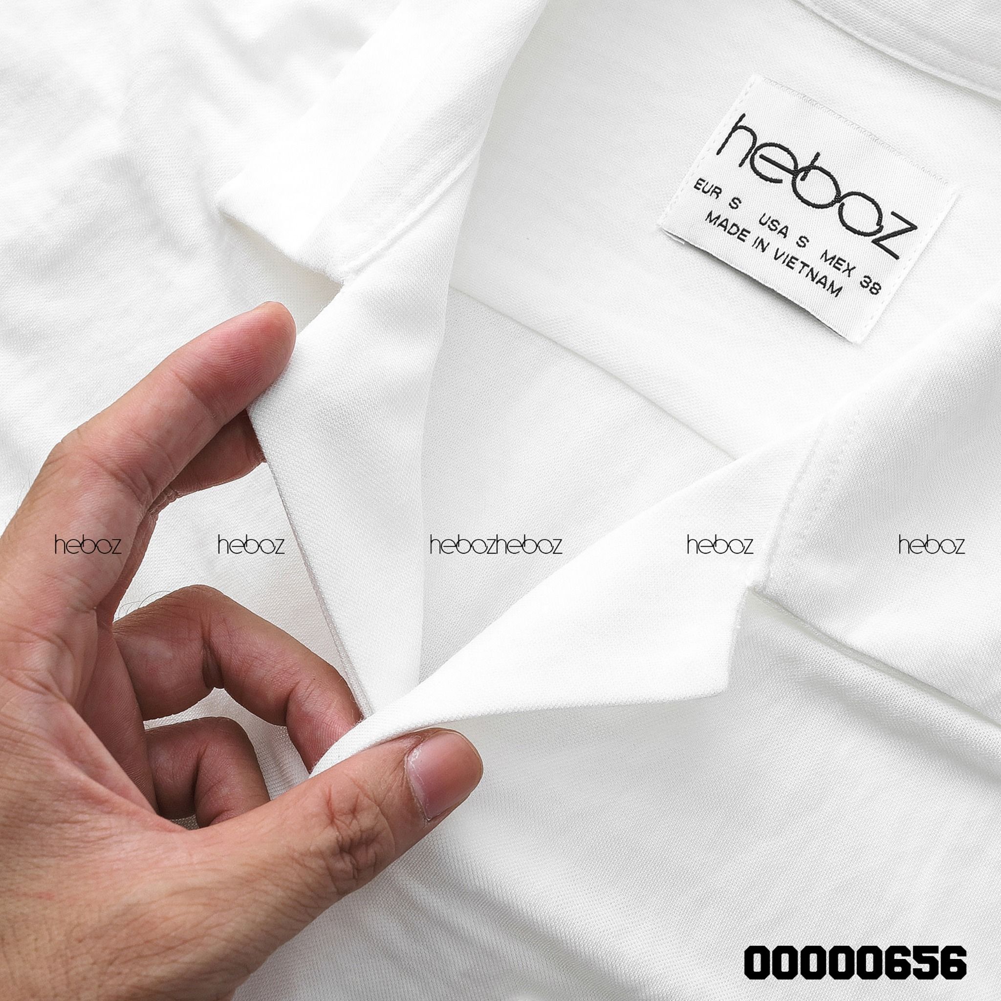 Sơ mi ngắn tay pijama trơn Heboz 4M - 00000656