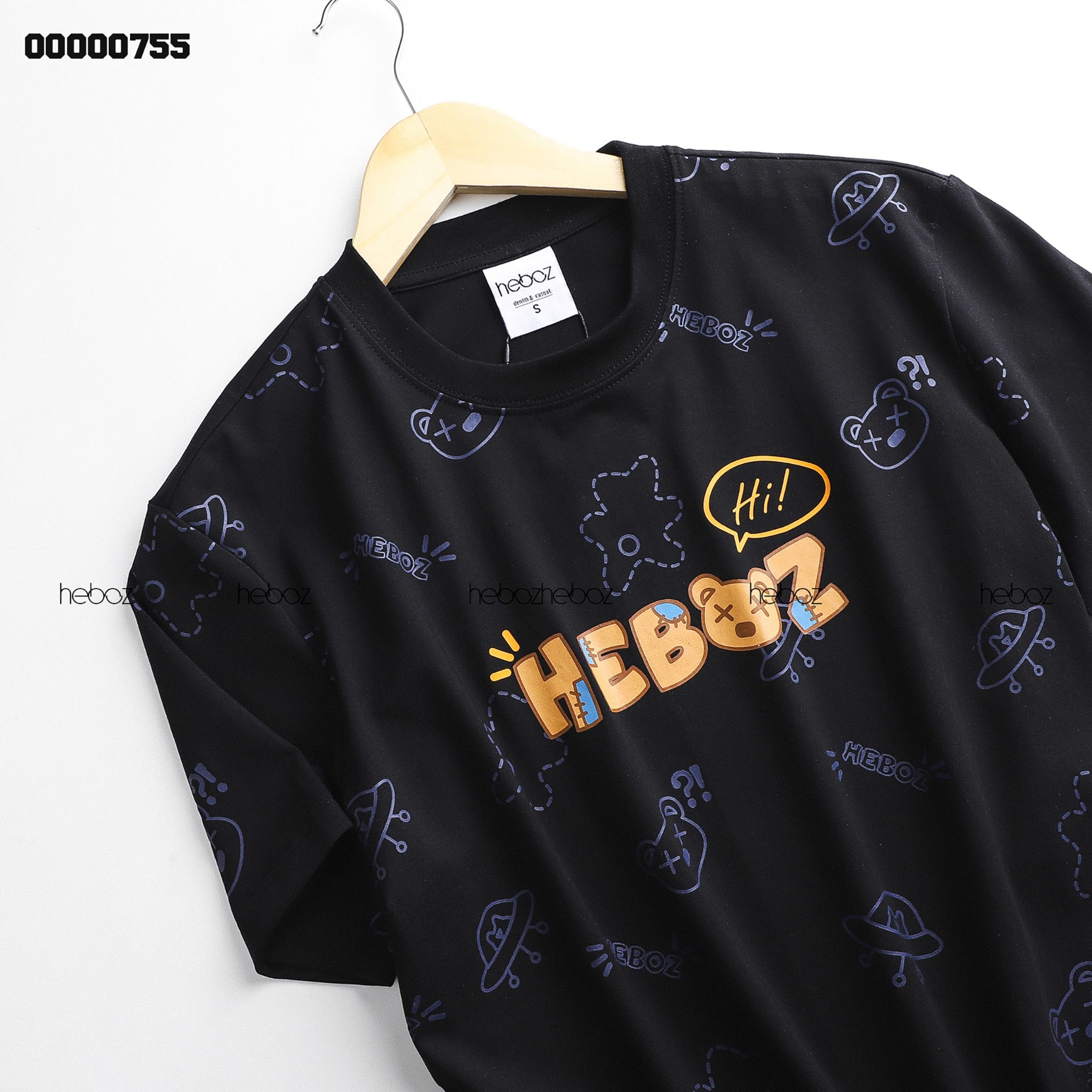Áo thun Heboz bear space 2M - 00000755