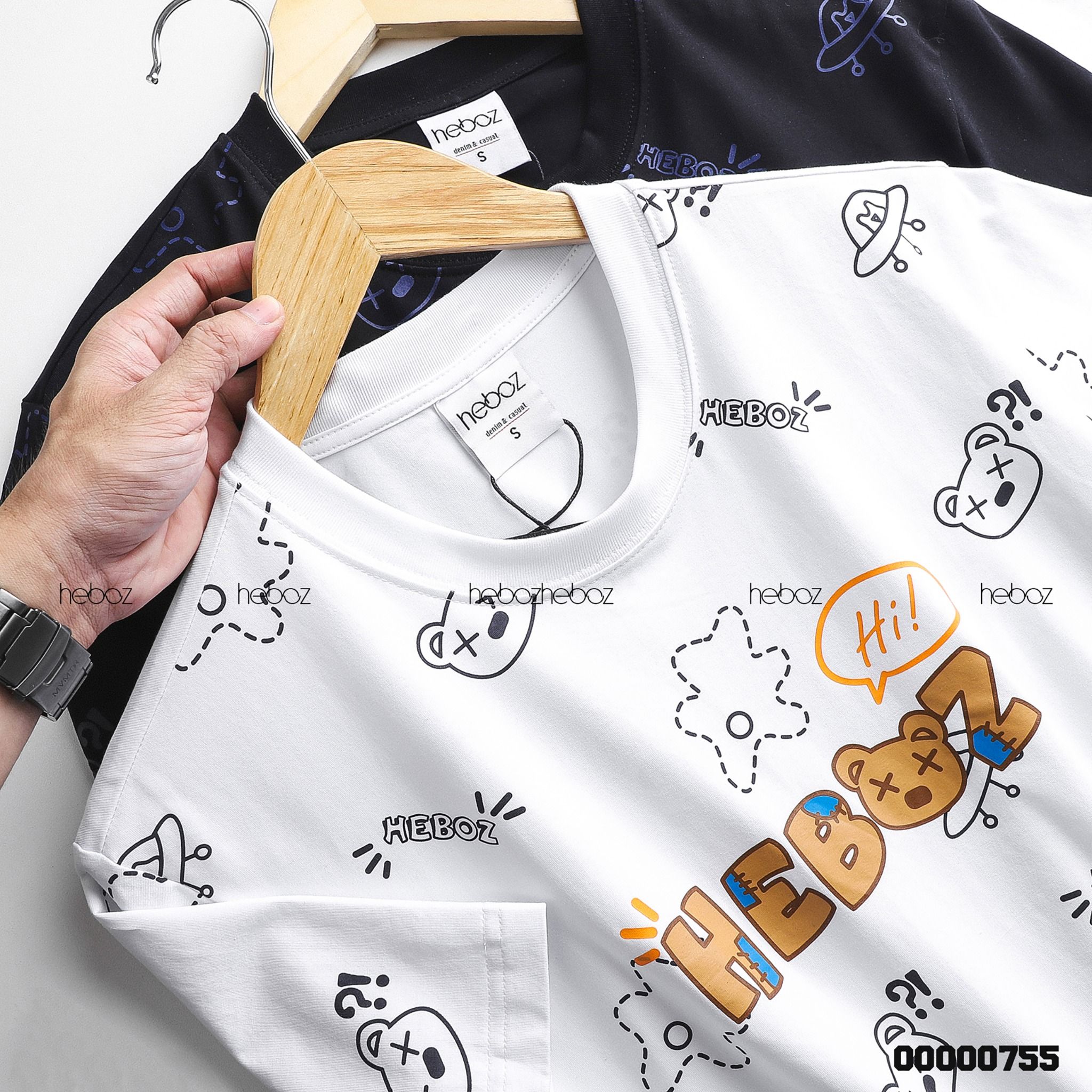 Áo thun Heboz bear space 2M - 00000755