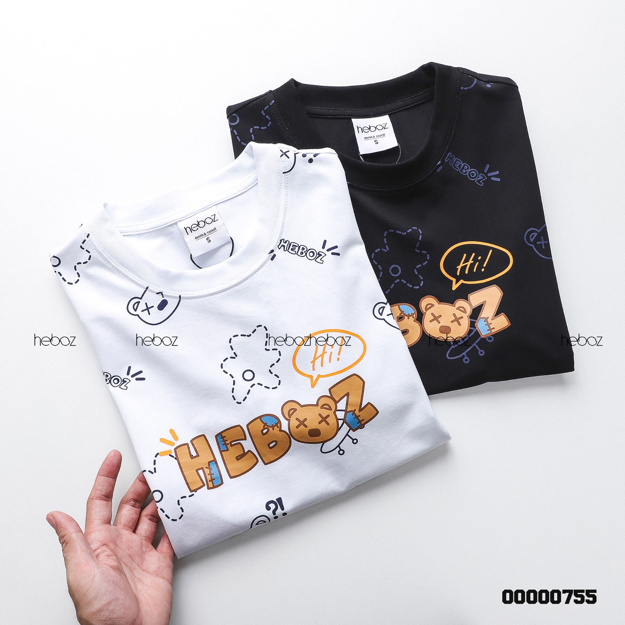 Áo thun Heboz bear space 2M - 00000755