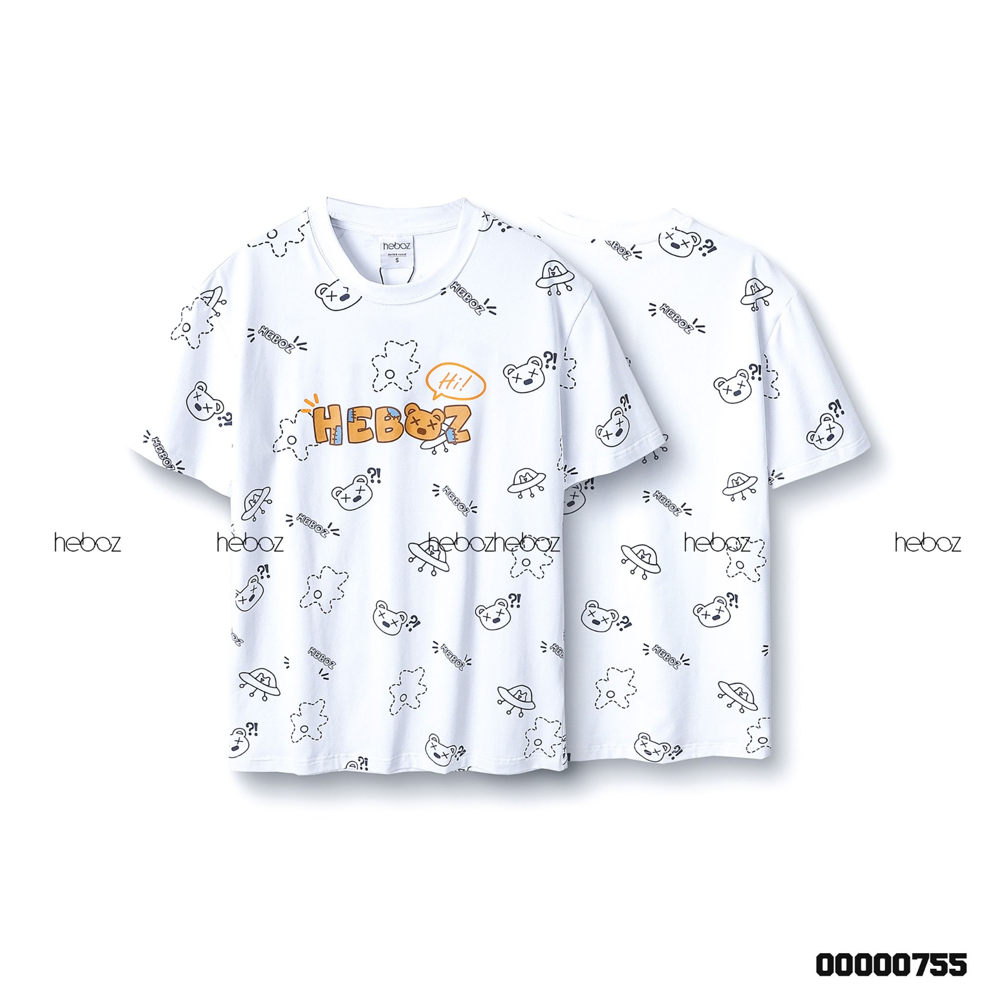 Áo thun Heboz bear space 2M - 00000755