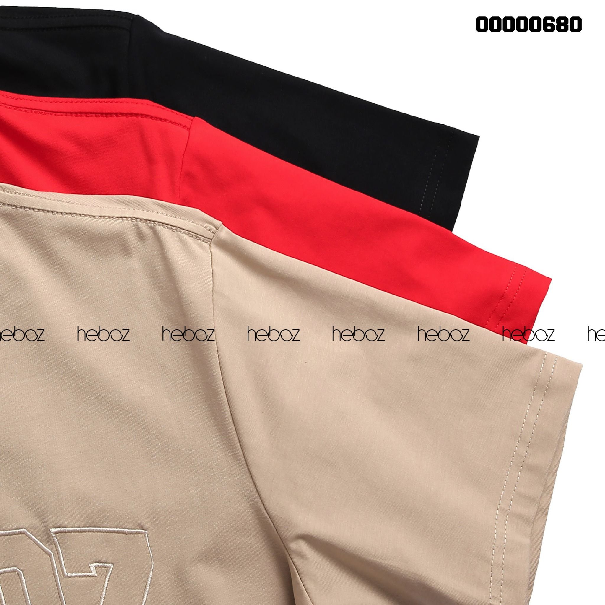Áo thun Heboz logo thêu viền 4M - 00000680