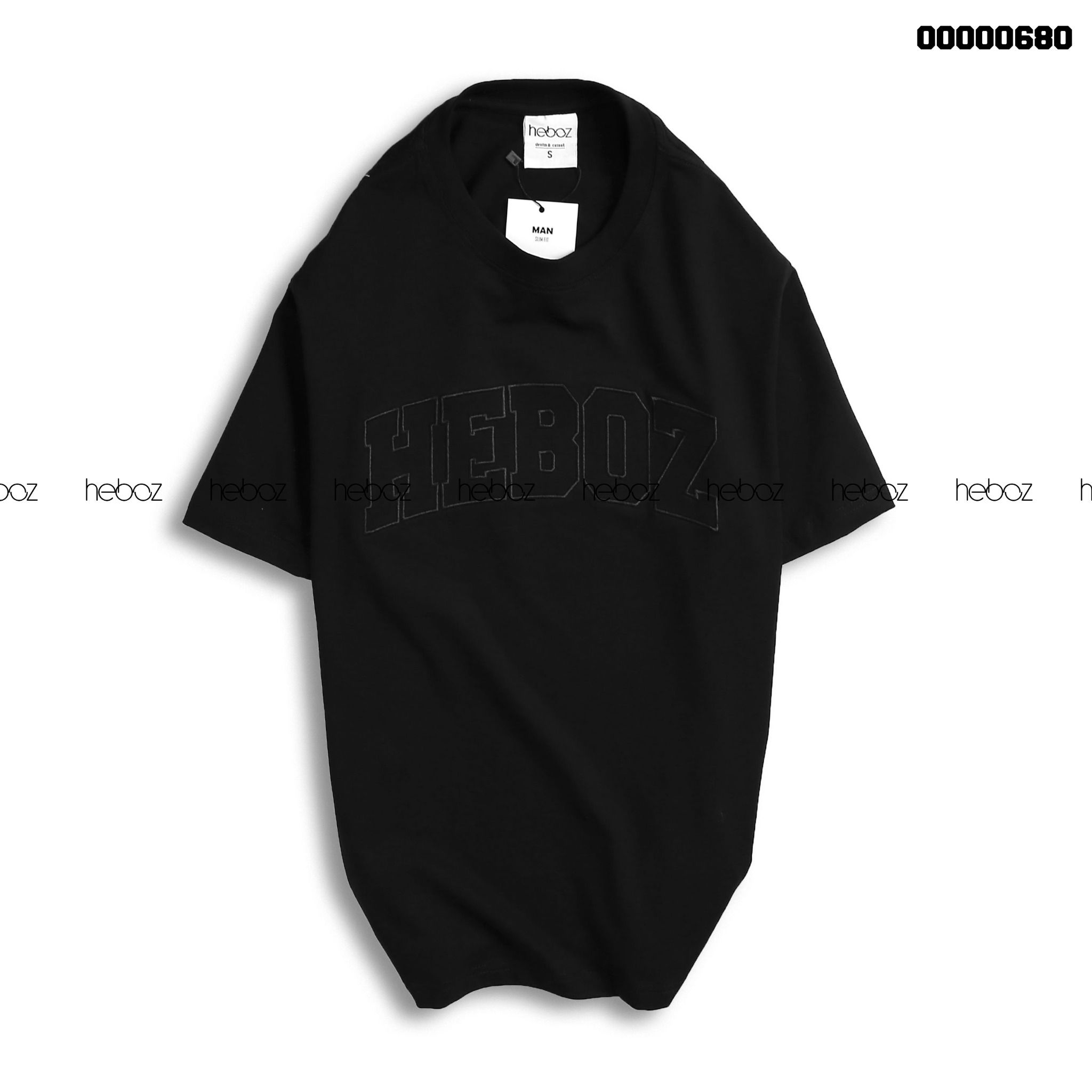 Áo thun Heboz logo thêu viền 4M - 00000680
