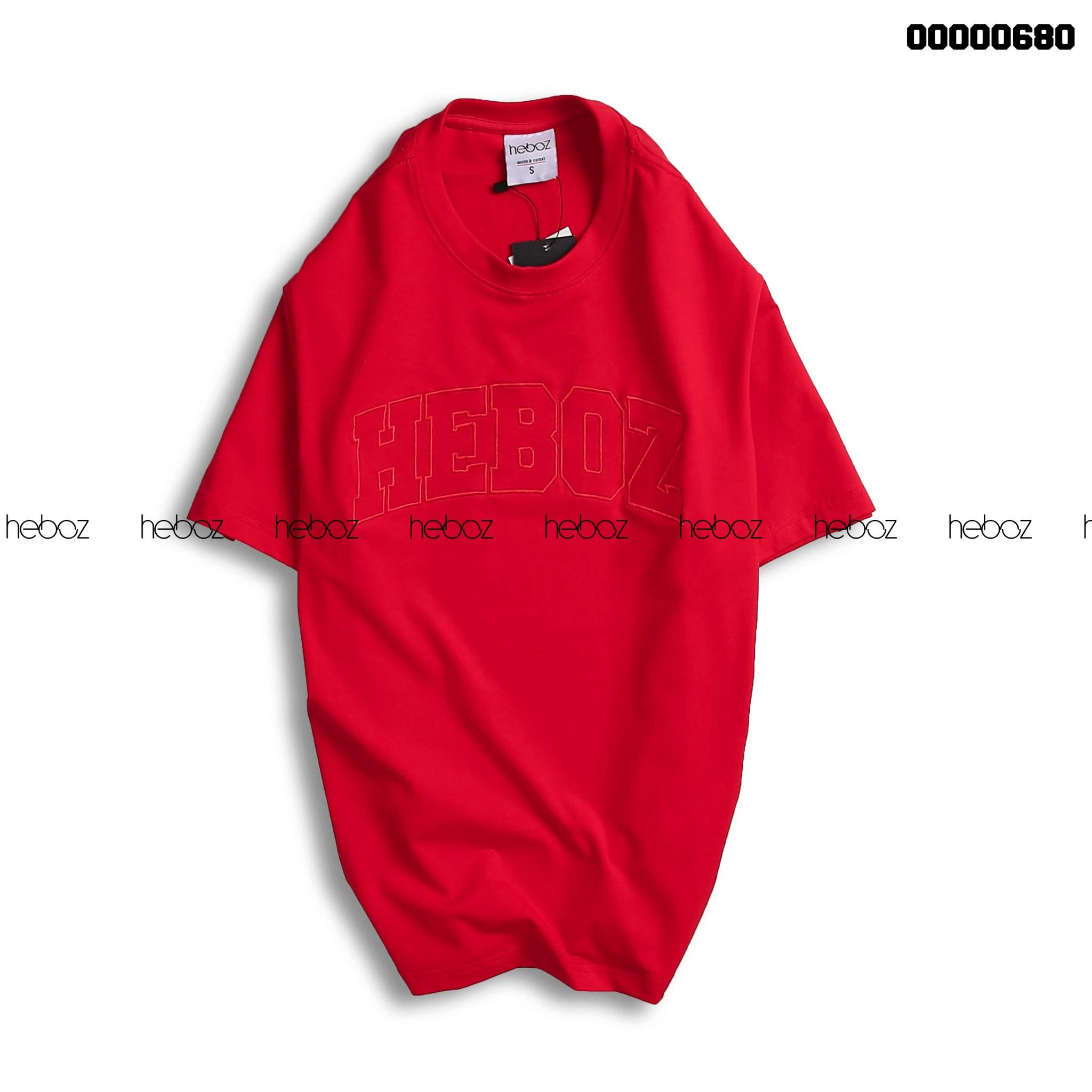 Áo thun Heboz logo thêu viền 4M - 00000680