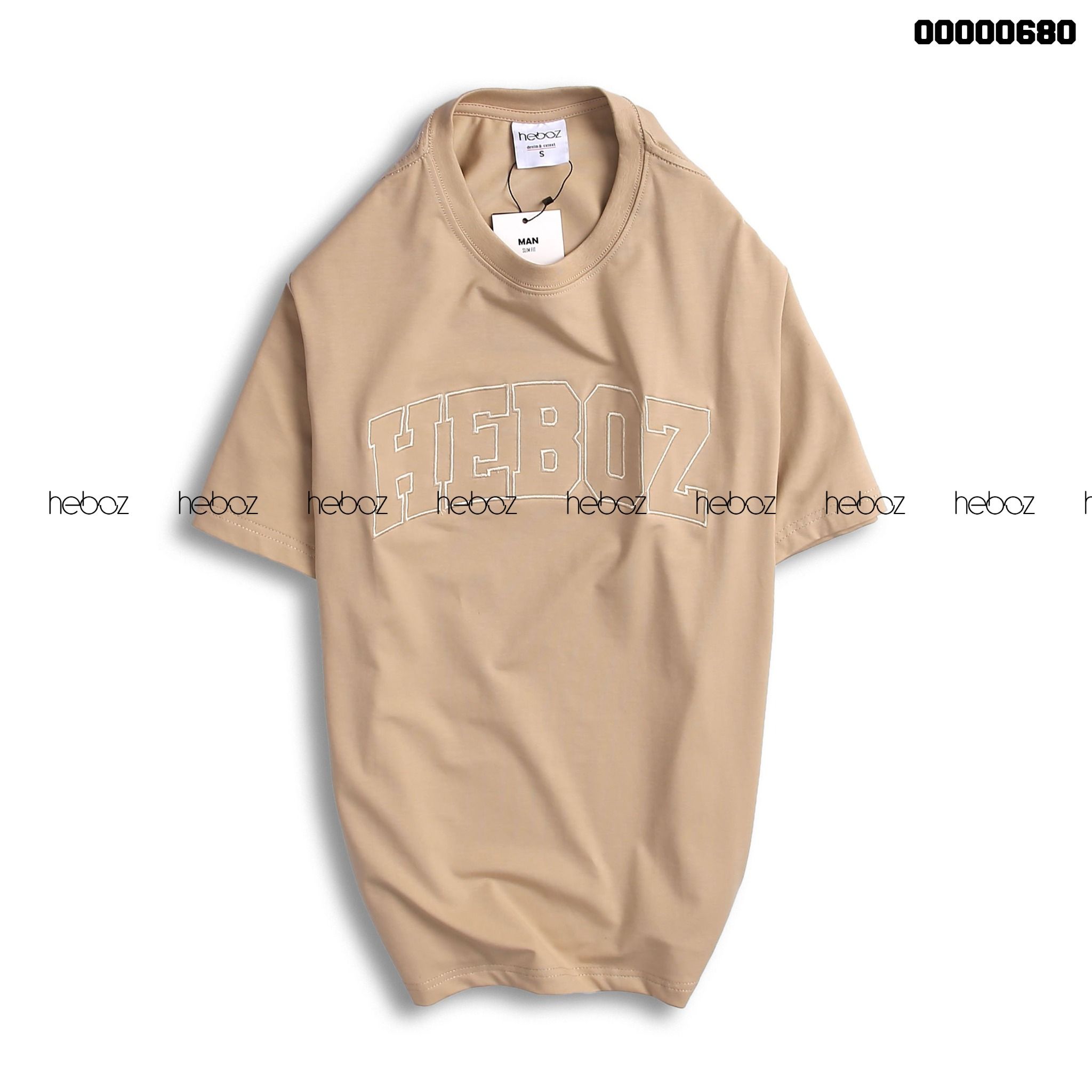 Áo thun Heboz logo thêu viền 4M - 00000680
