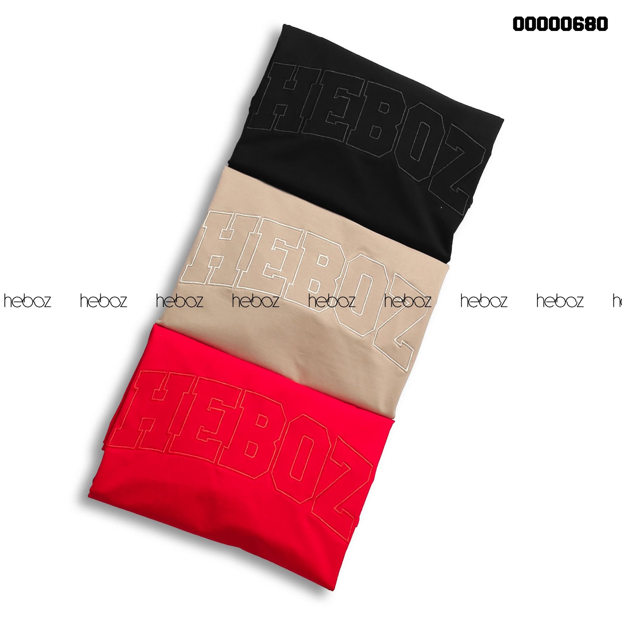 Áo thun Heboz logo thêu viền 4M - 00000680