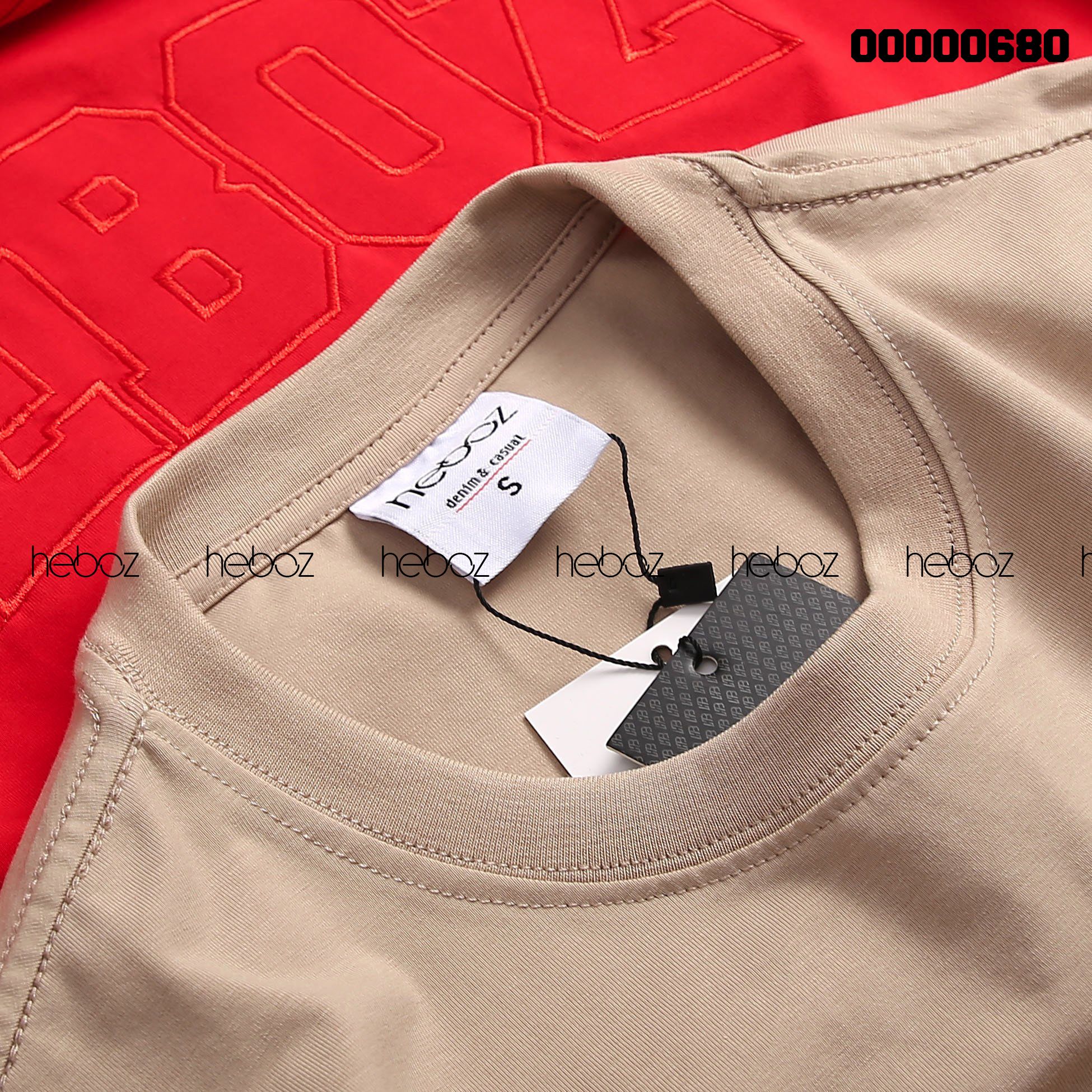 Áo thun Heboz logo thêu viền 4M - 00000680