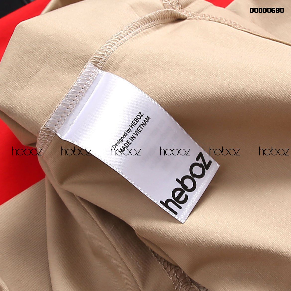 Áo thun Heboz logo thêu viền 4M - 00000680