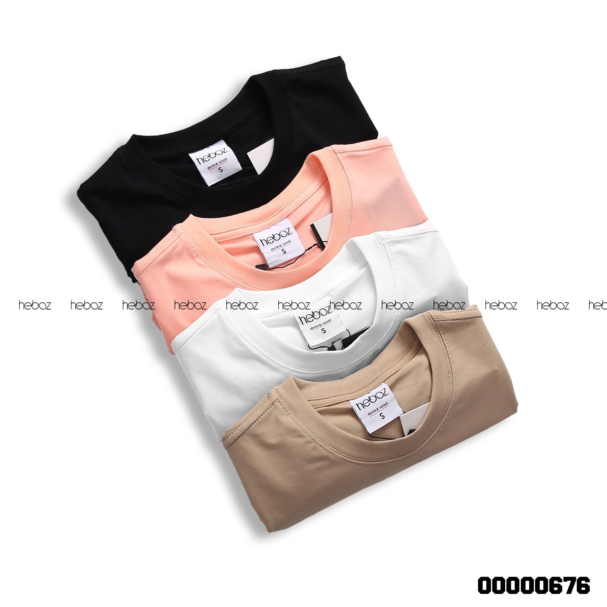 Áo thun Heboz túi in chữ 4M - 00000676