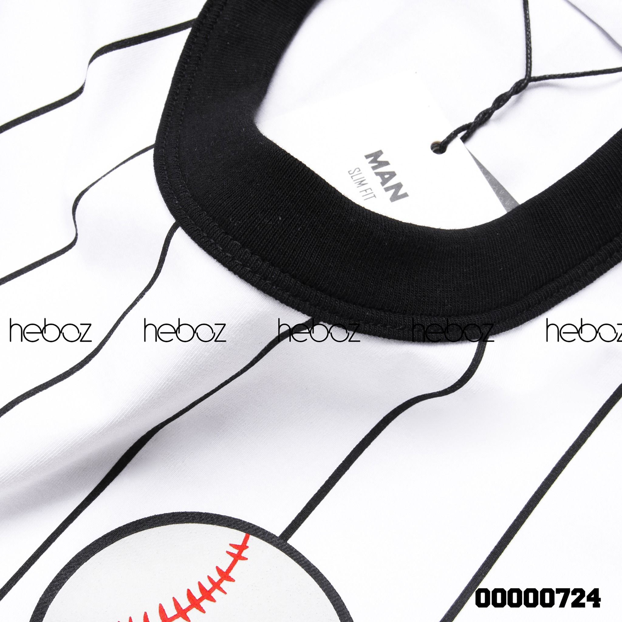 Áo thun Heboz sọc chữ 2M - 00000724