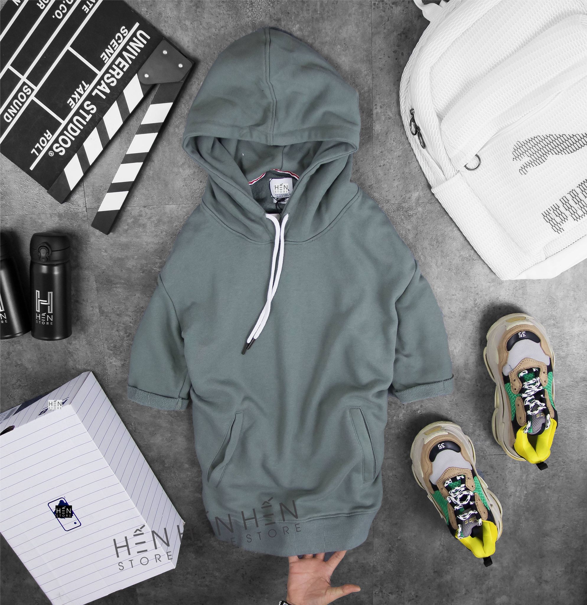 Áo Hoodie Ngắn Tay ZR 7M