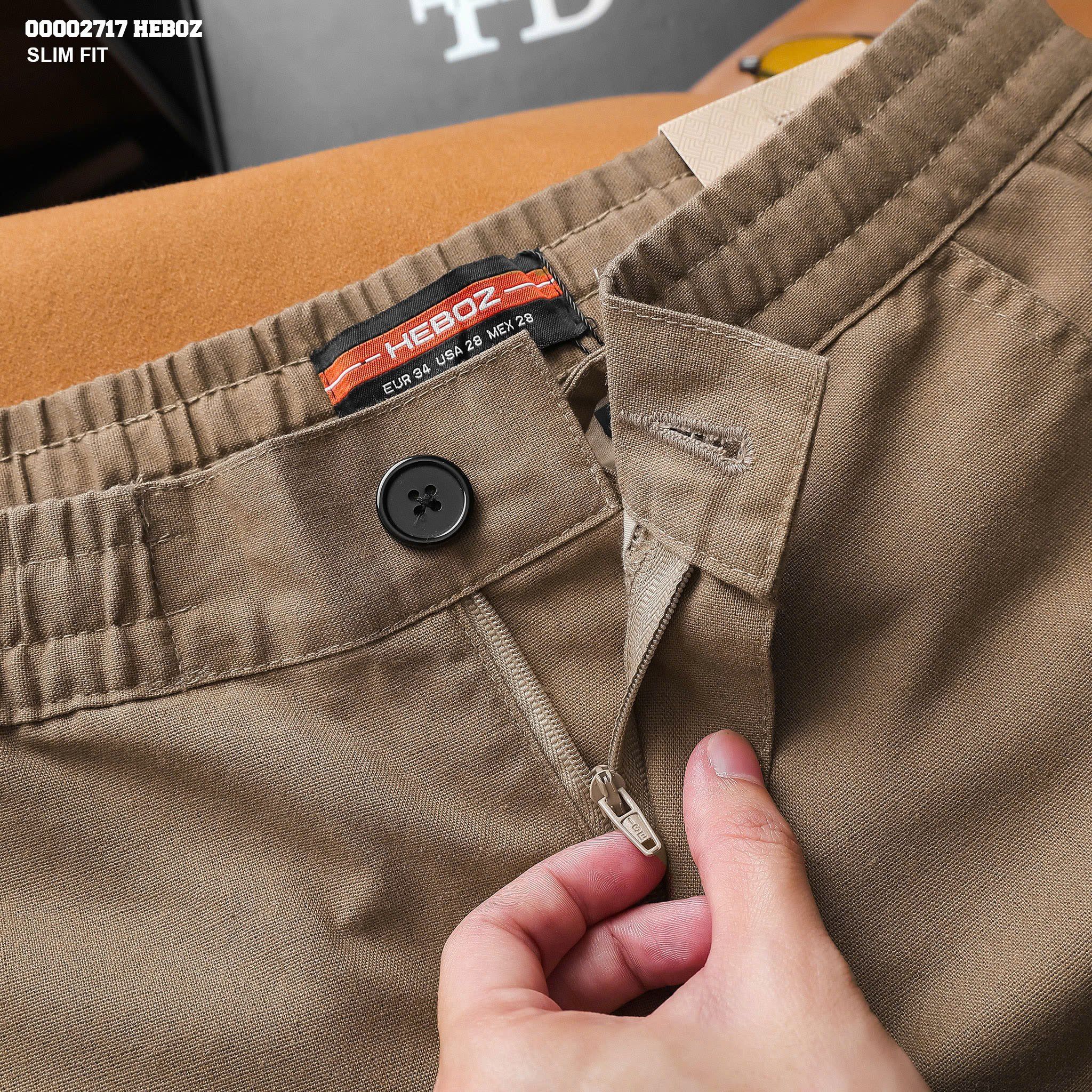 Quần short nam Heboz linen 4M - 00002717