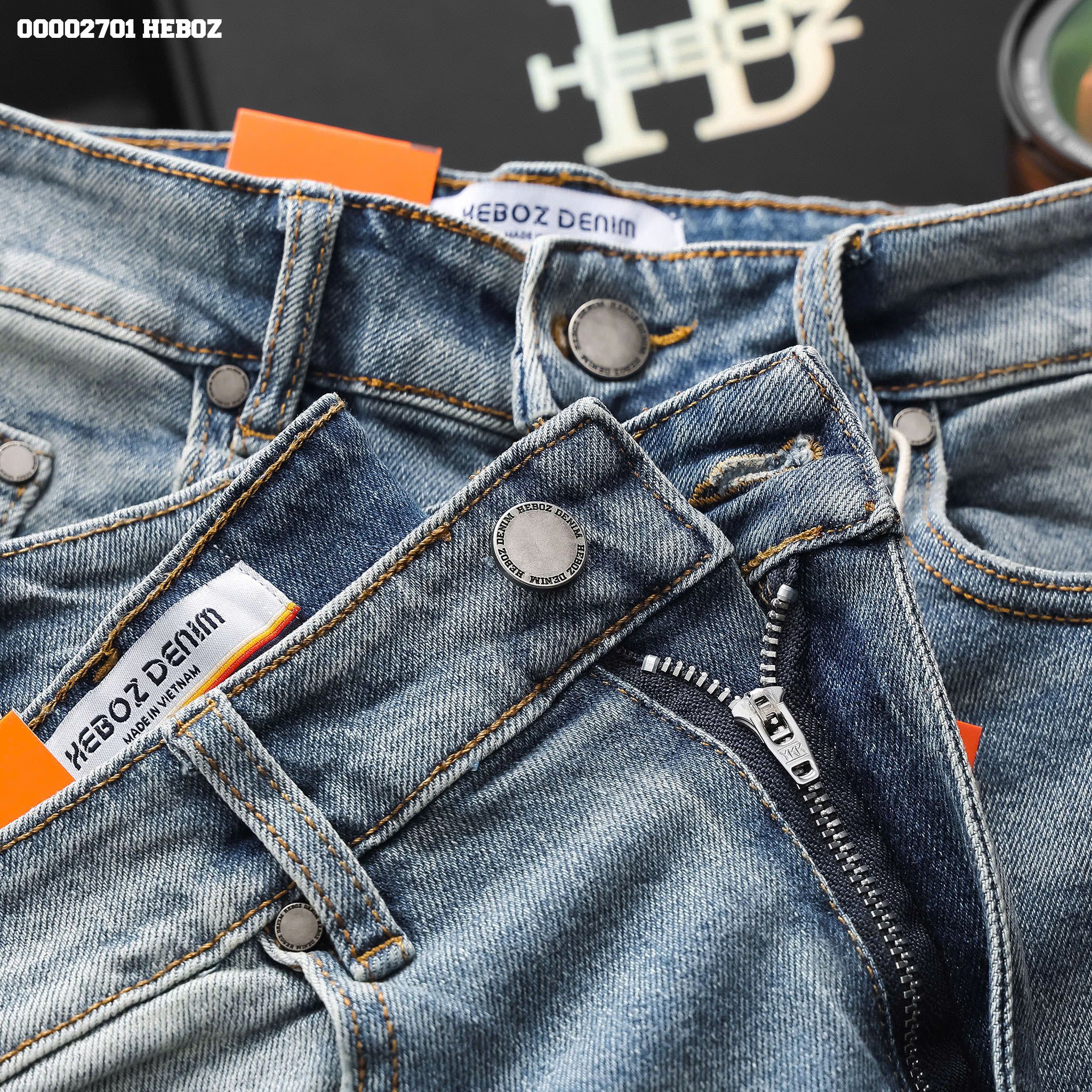 Quần jean nam Heboz dáng slim D024 - 00002701