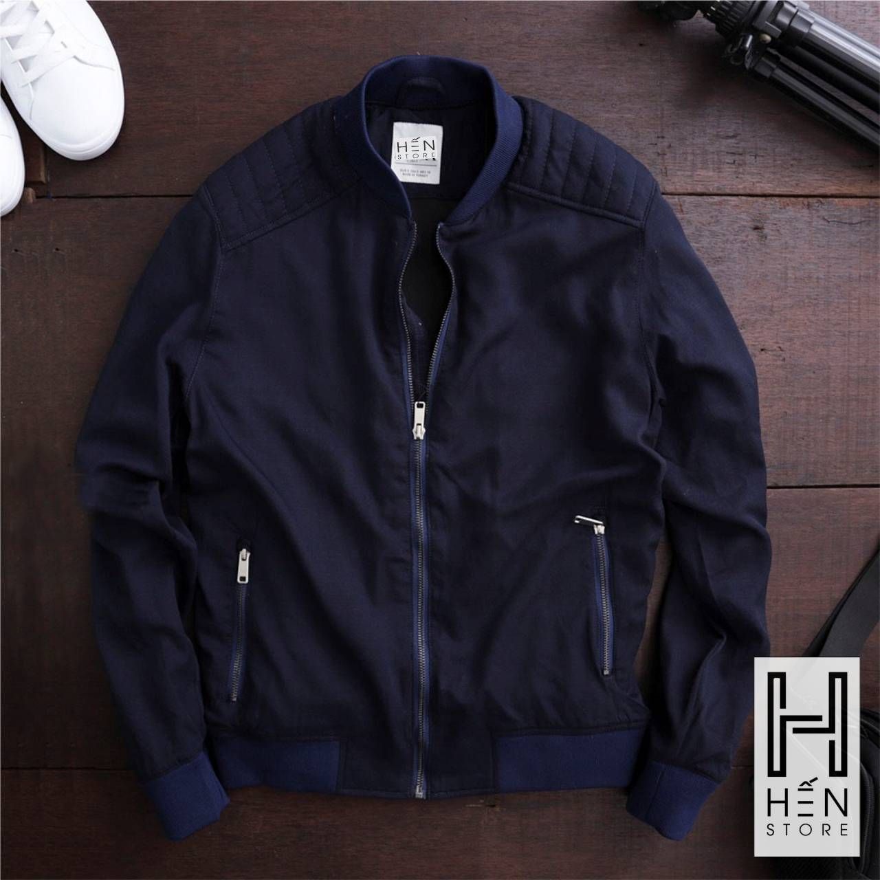 Áo Bomber Linen ZR 3M
