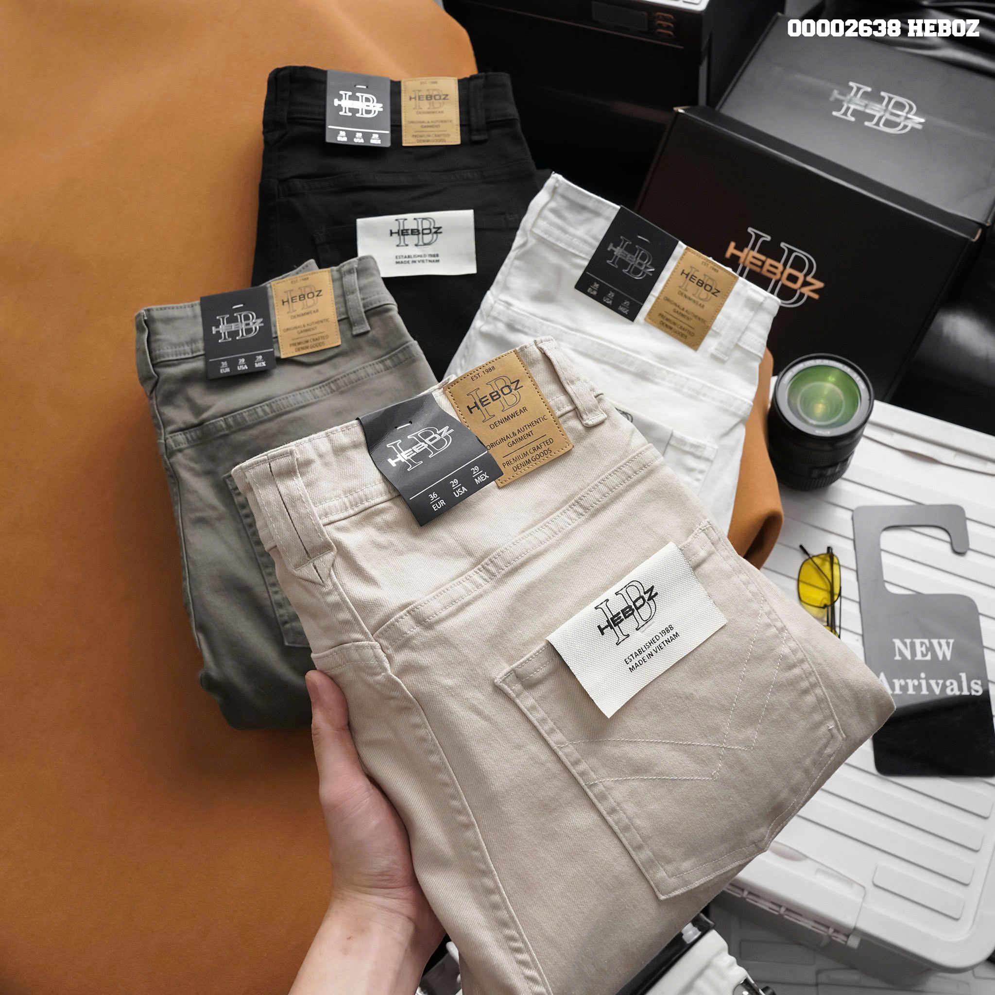 Quần kaki jean nam Heboz form slim 4M - 00002638