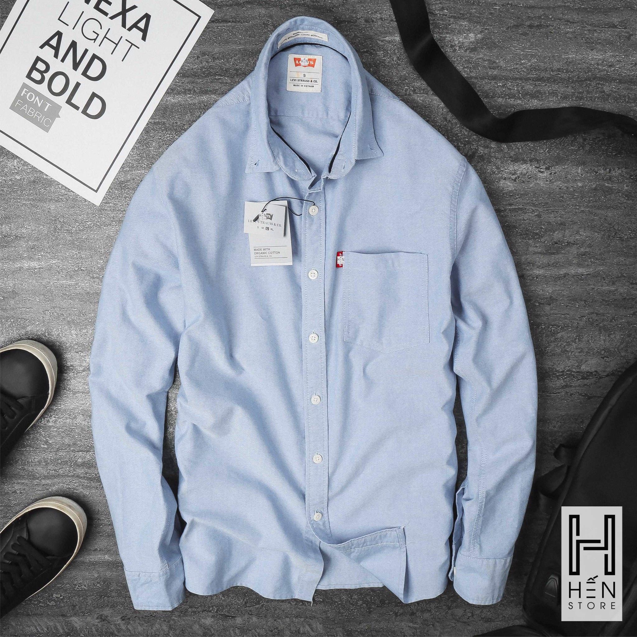 Áo Sơmi Oxford LV 1 Túi