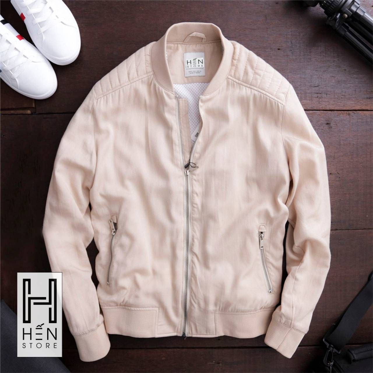 Áo Bomber Linen ZR 3M