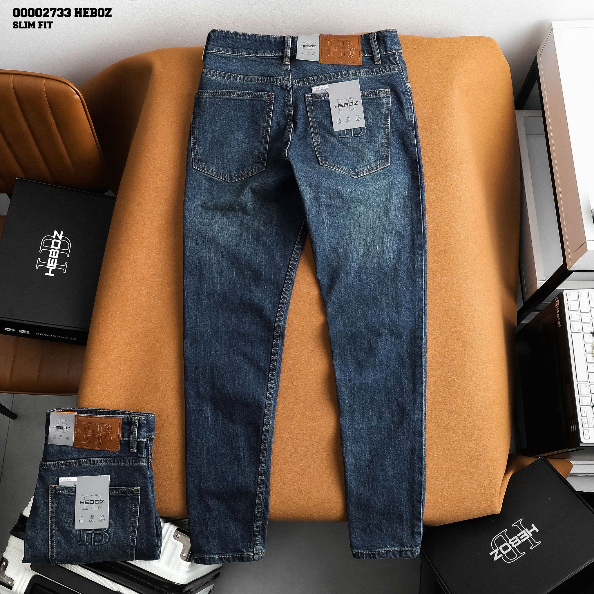 Quần jean nam Heboz air slim D036 - 00002733