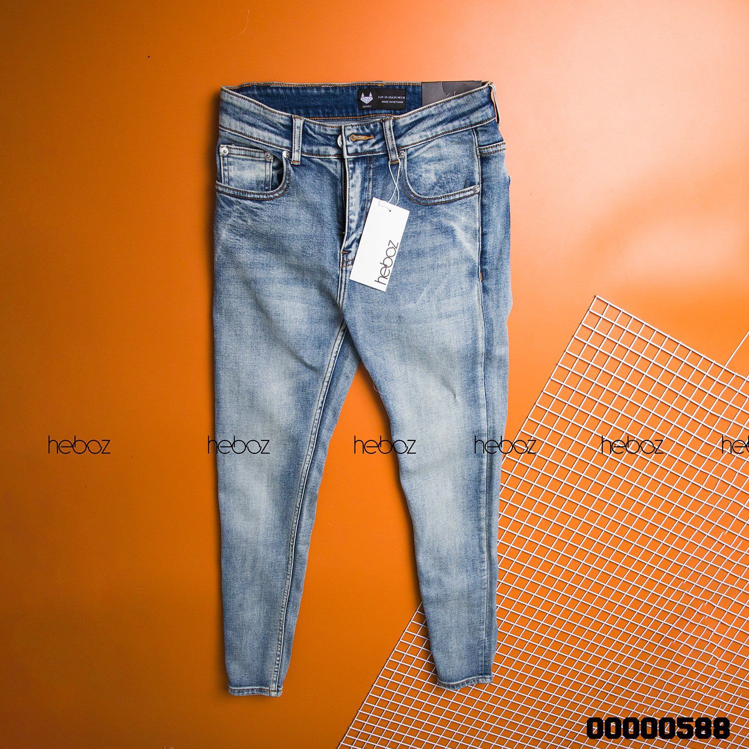 Quần jean HB xanh 020(skinny)