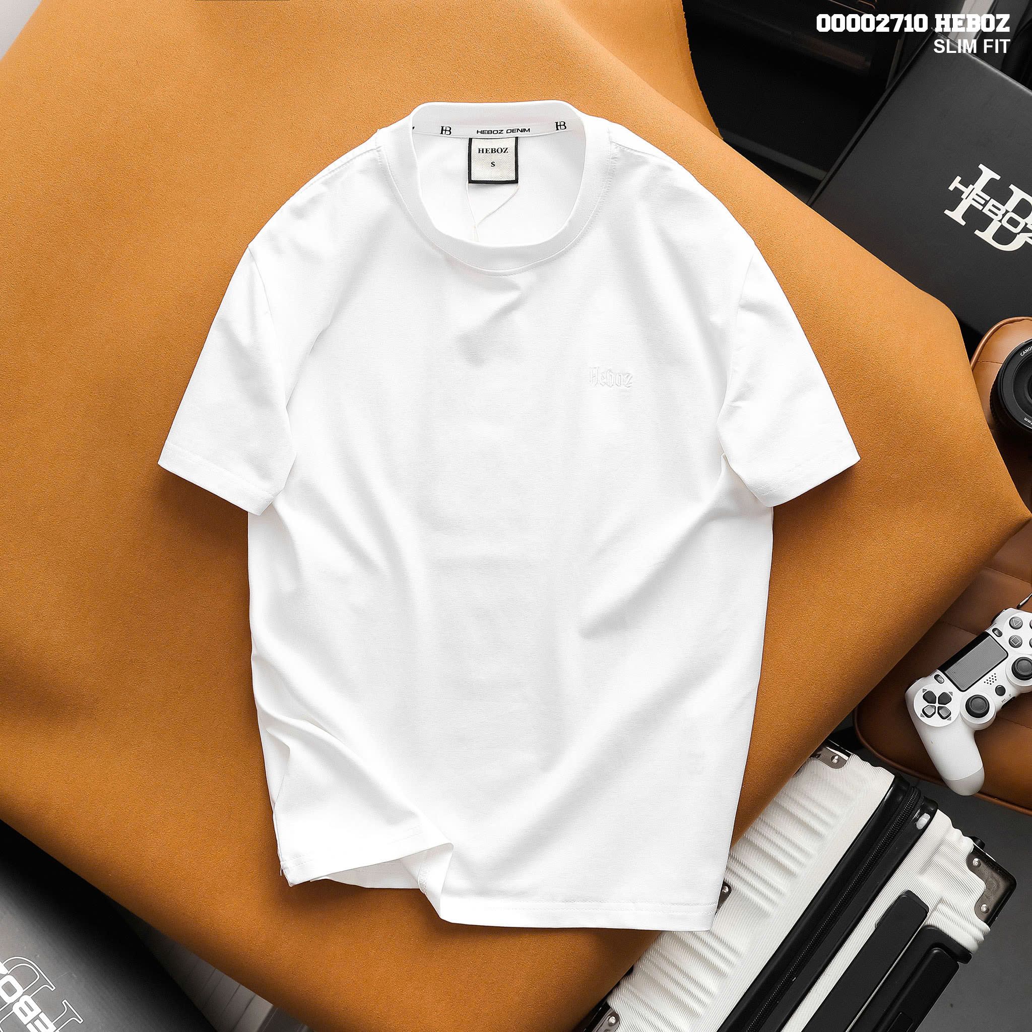 Áo thun nam Heboz trơn slim fit 2M - 00002710