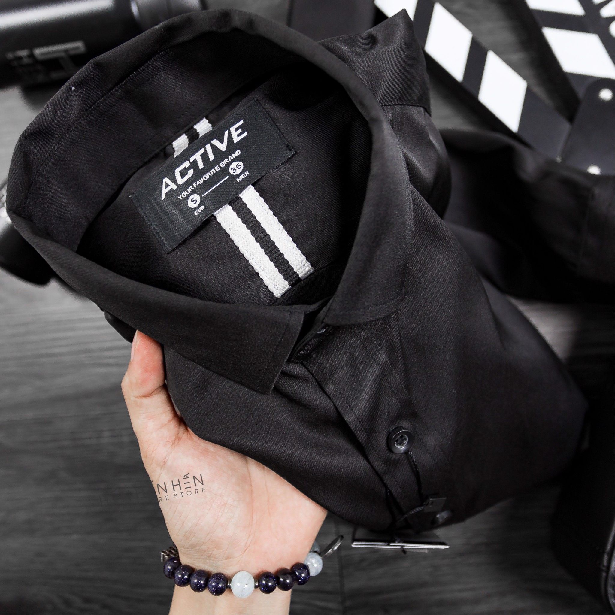 Áo Sơmi ACTIVE Thêu Cổ
