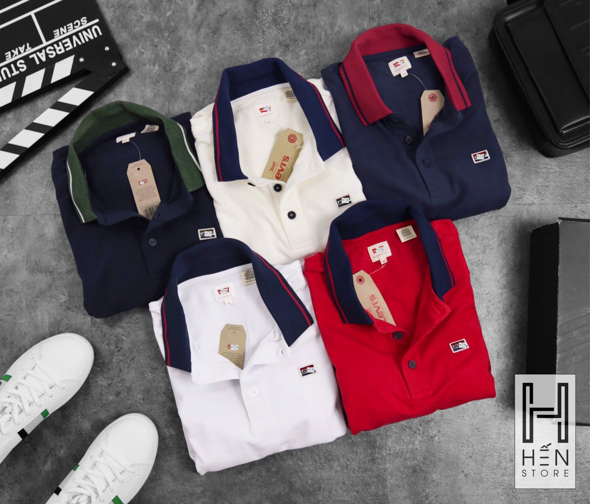 Áo Polo LV Viền Cổ