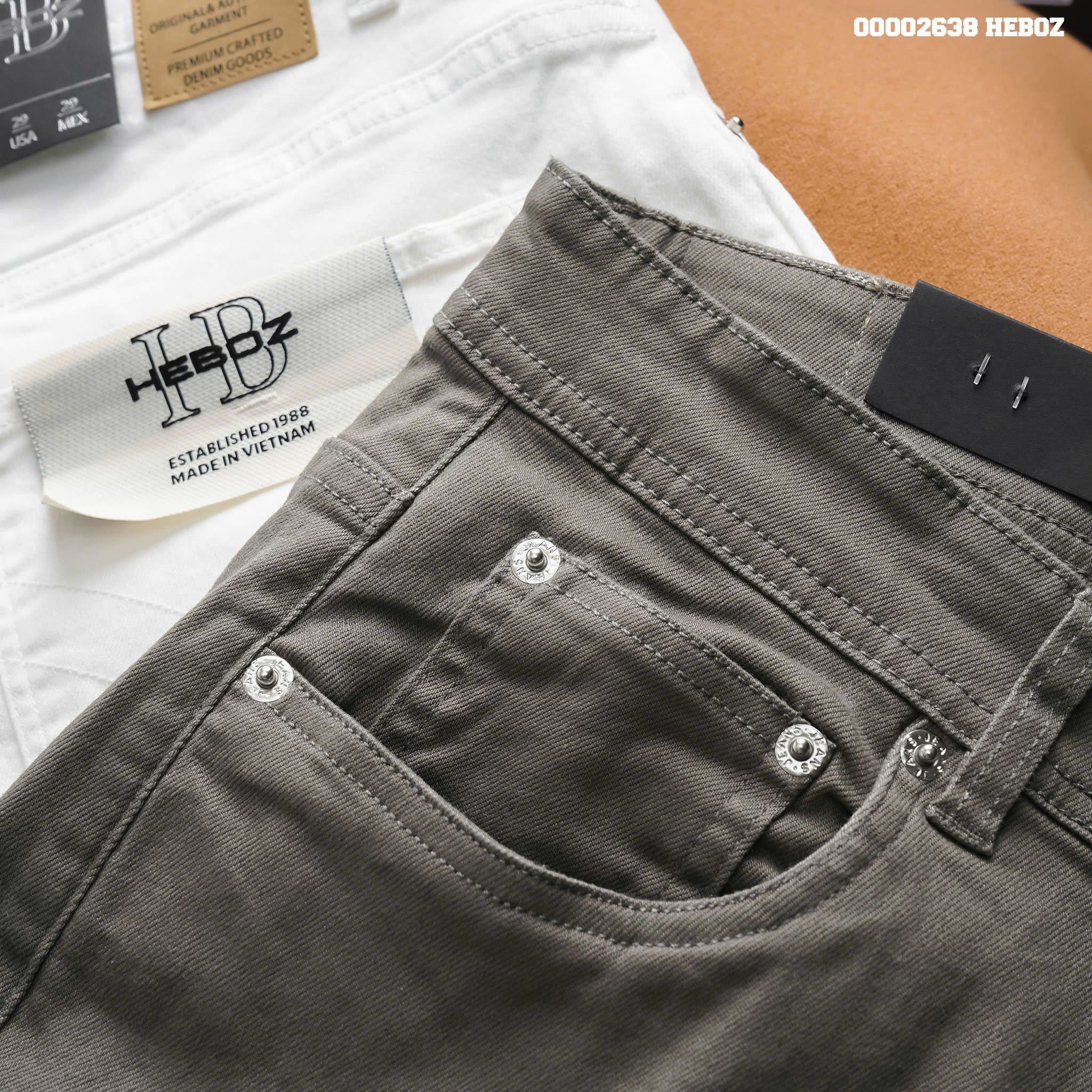 Quần kaki jean nam Heboz form slim 4M - 00002638